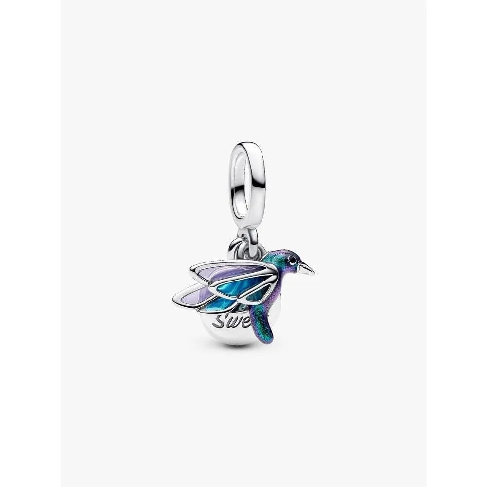 Pandora Moments 793746C01 Breloque Colibri en Argent Sterling Compatible avec Les pendentifs Me and Moments - immagine 4