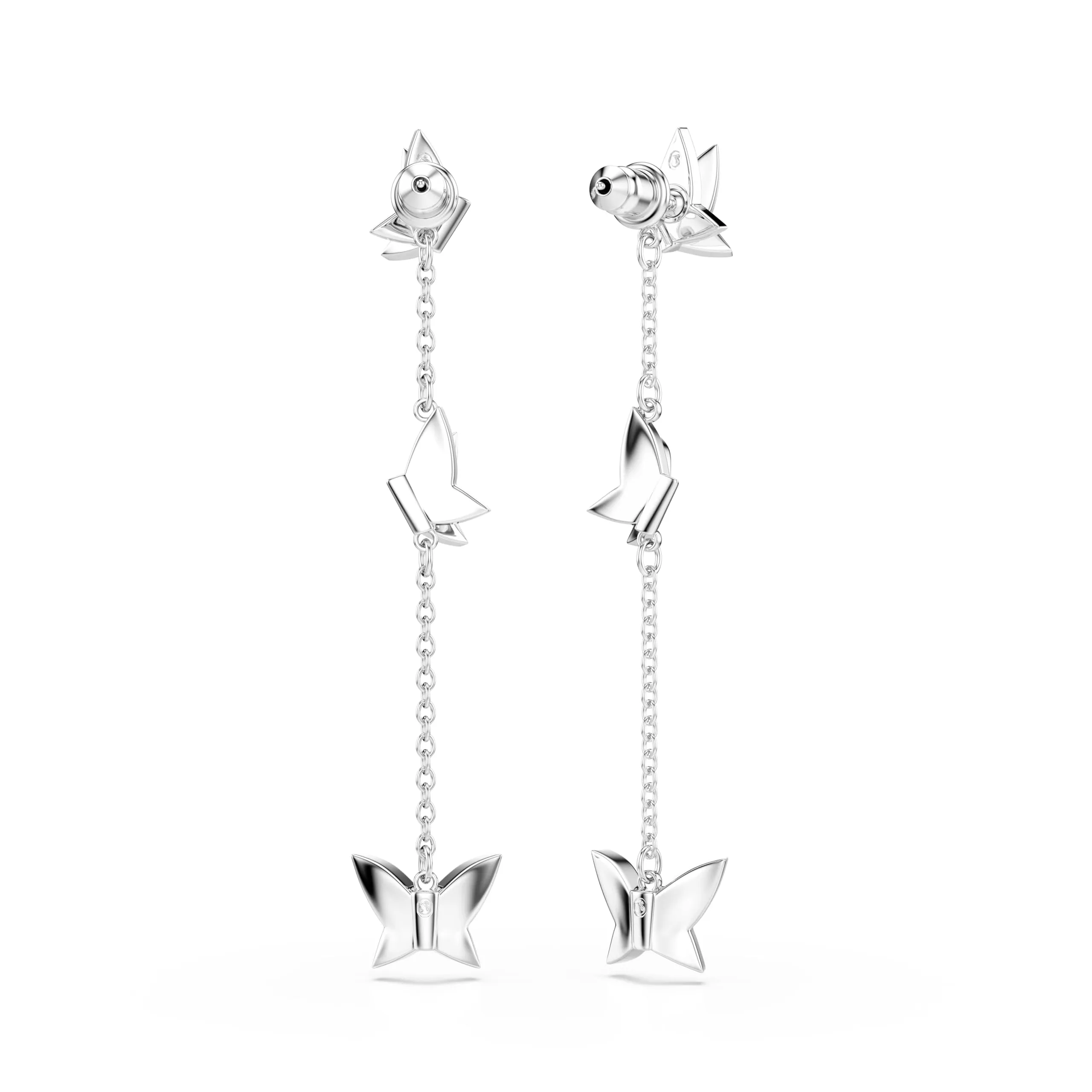 Swarovski Orecchini Idyllia, Taglio Round, Farfalla, Placcato rodio - immagine 4