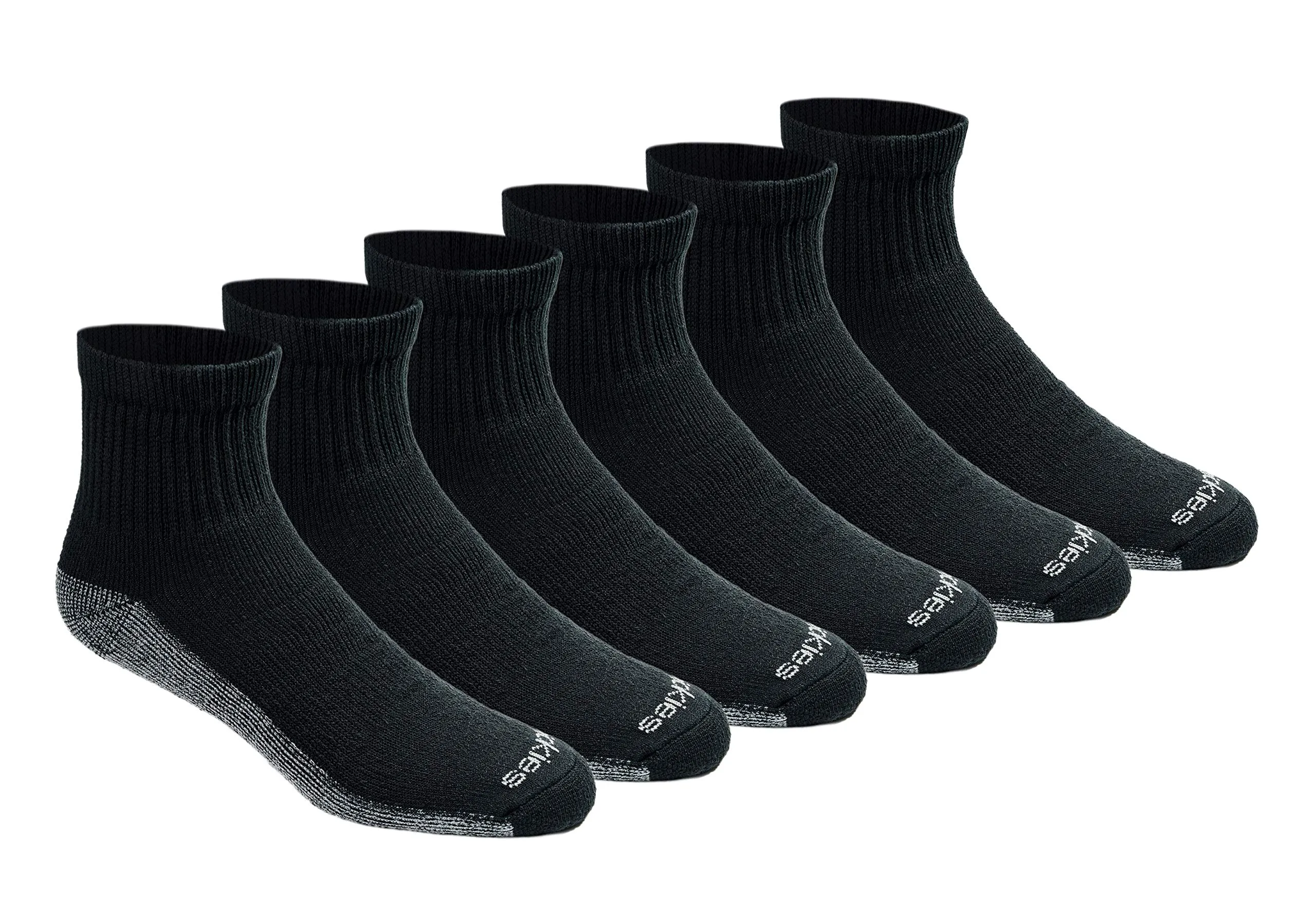 Dickies Dri-tech - Calzini da uomo con controllo dell'umidità, disponibili in M-XXL (6, 12, 18 paia), Nero (6 paia), X-Large - immagine 1
