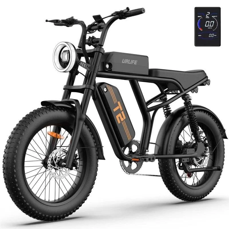 Bicicletta elettrica Urlife 500W 48V 15,6Ah Tutto-terrain 20x4 - immagine 1