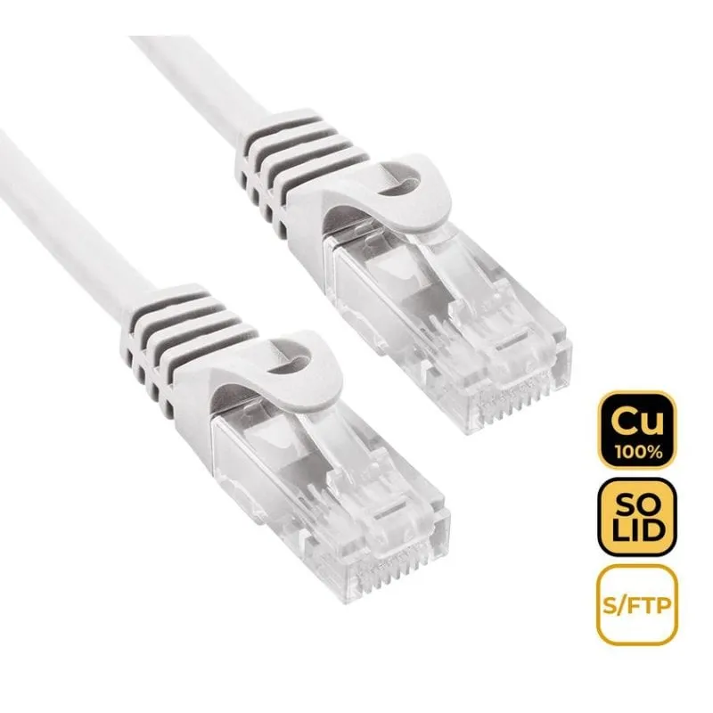 Cavo di rete Phasak Cat6A S/FTP Cu LSZH Grigio 0,25 m - immagine 1