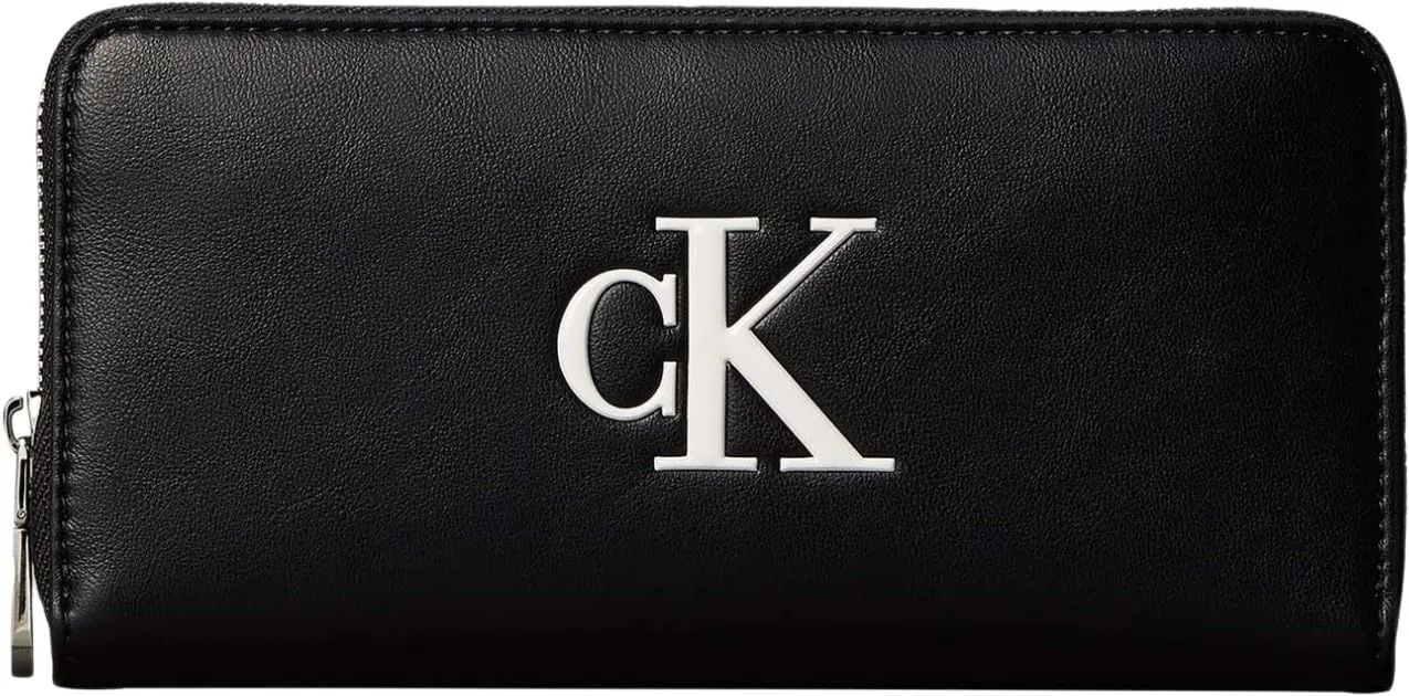 Calvin Klein Portafoglio da Donna Bold Long Zip Around con Logo, Taglia unica - immagine 1