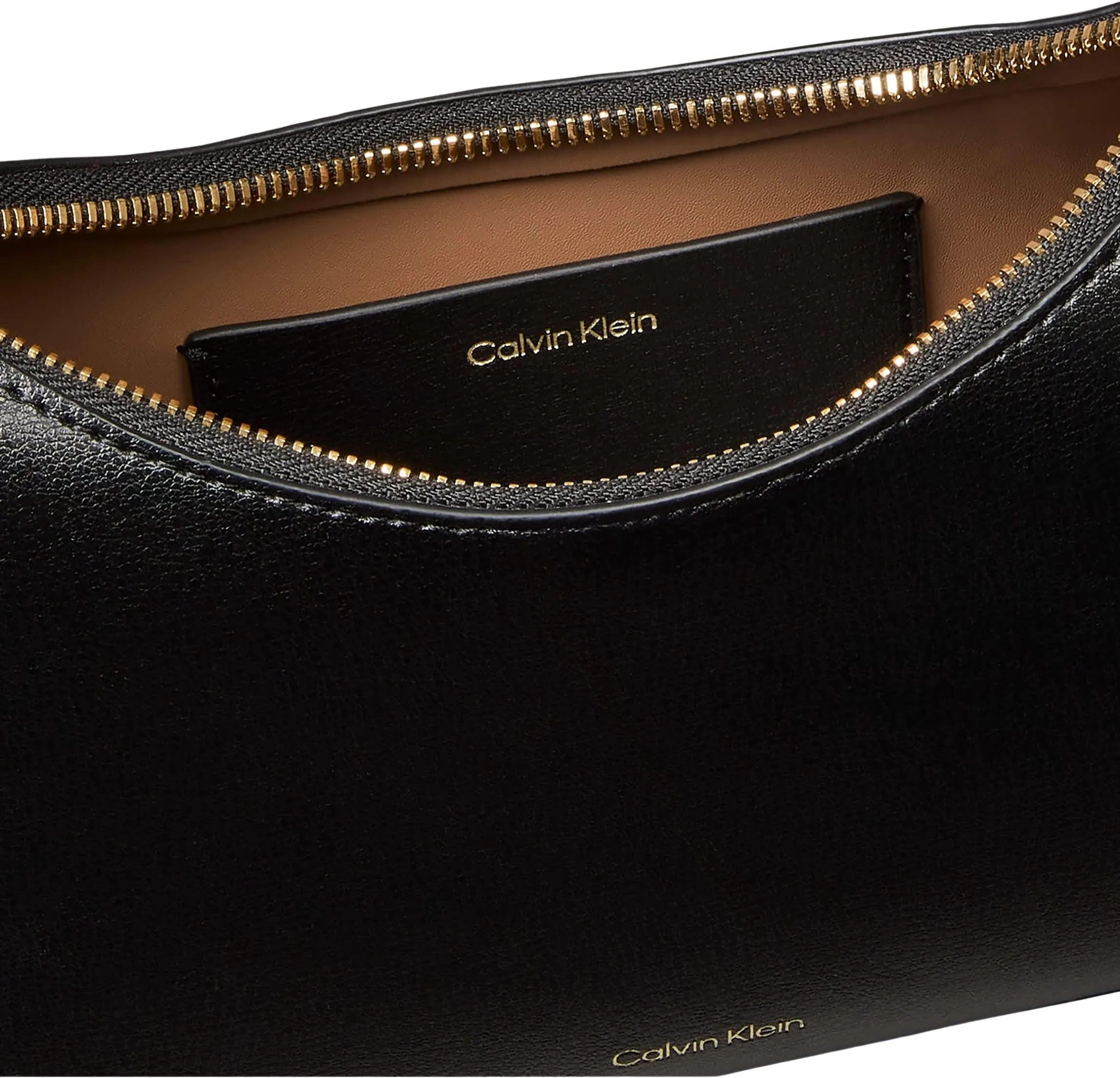 Calvin Klein Women Handbags FOIL LOGO SMALL SHOULDER BAGLV04F3890G BLACK (Black/Toasted Coconut), One Size - immagine 4
