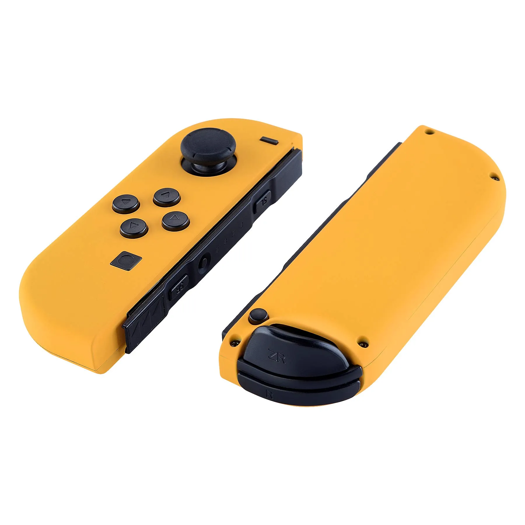eXtremeRate Cover Joycon Scocca Tasti DIY Ricambio per Nintendo Switch/Switch OLED,Shell Grip Custodia Case Guscio Pulsanti per Joystick Controller,Senza Joycon-Giallo - immagine 5