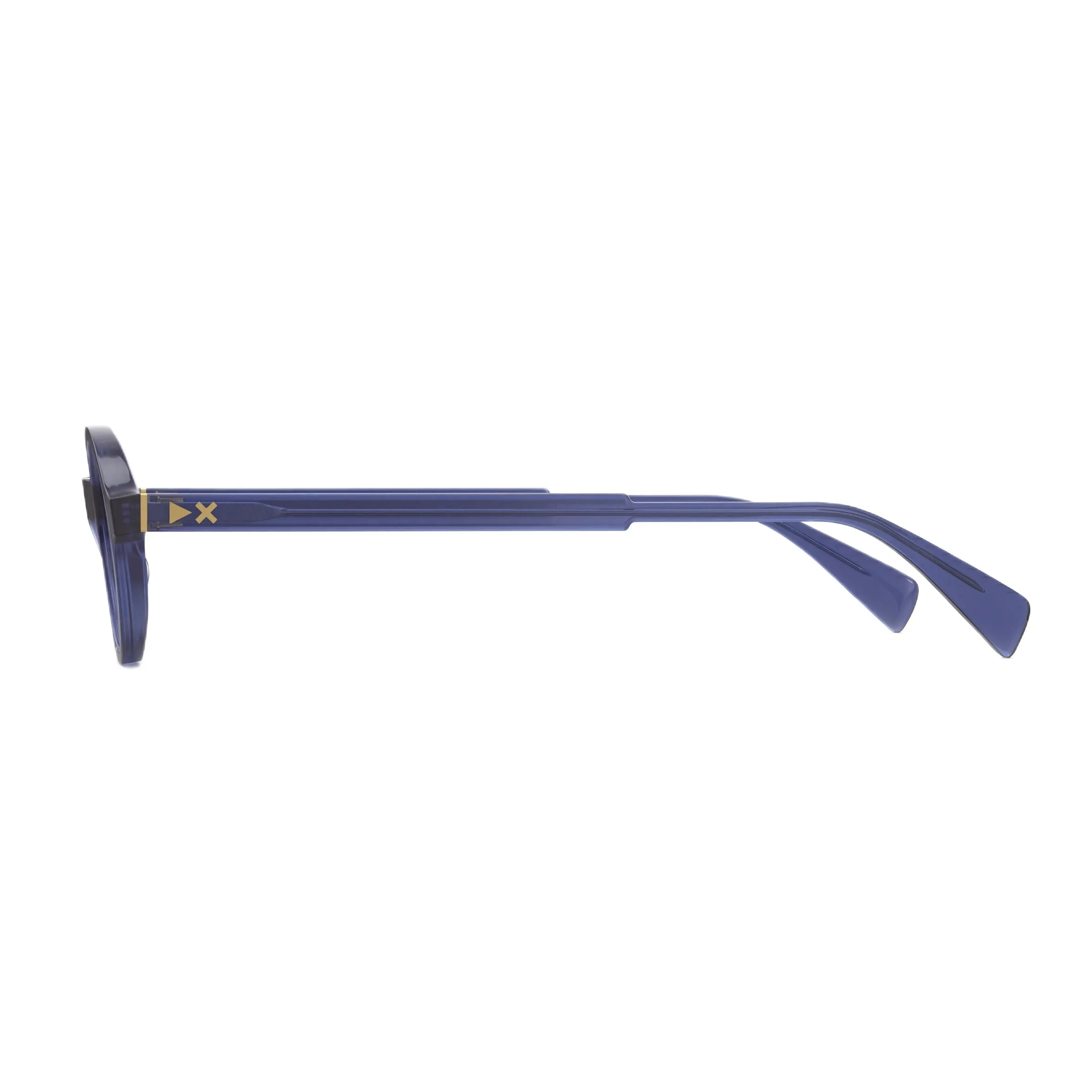 XLAB Unisex Lero Occhiali da sole Acetato Miele Verde G15 Rotonda Polarizzata - immagine 3