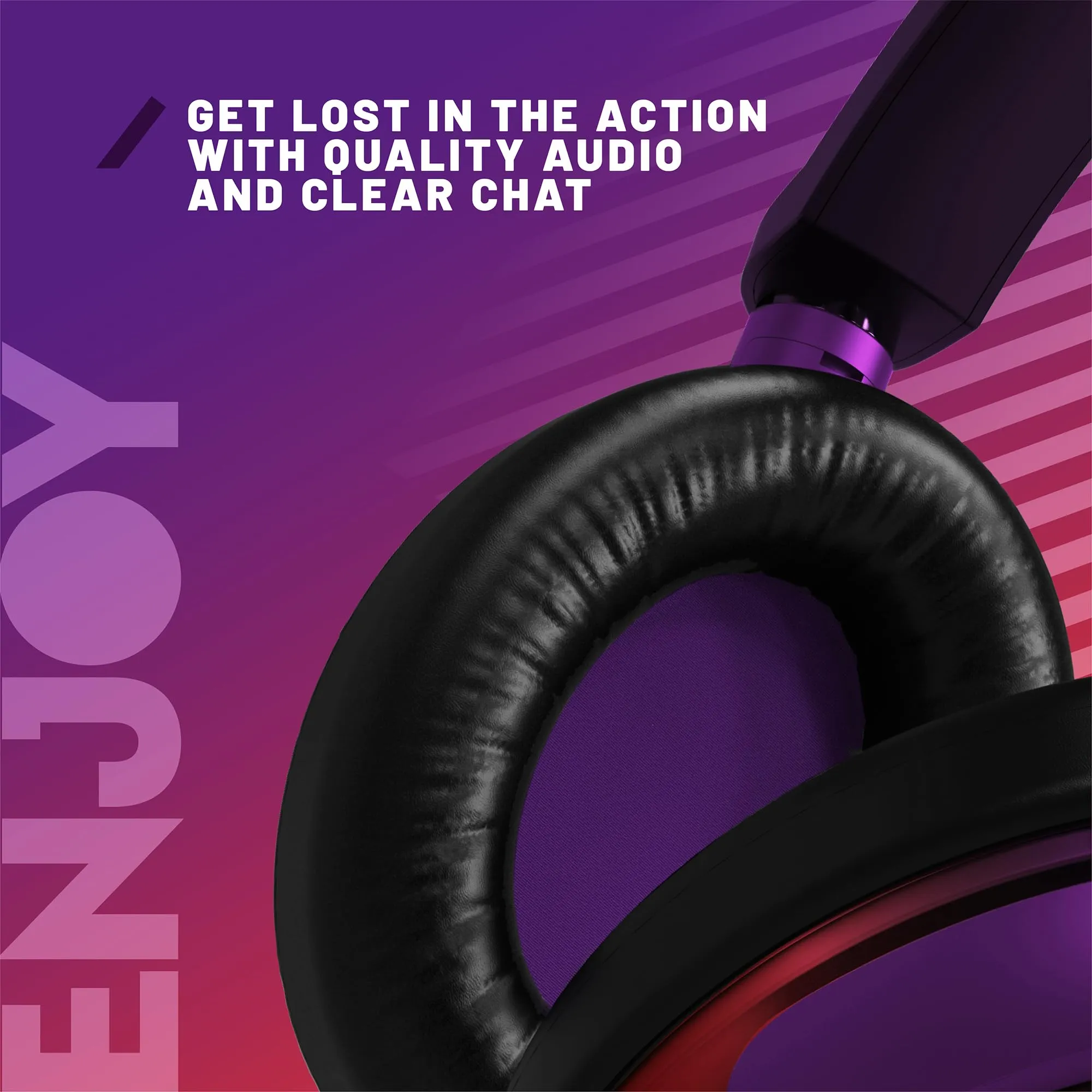 STEALTH C6-100 STRIKE Cuffie da gaming - Rosso e viola, multipiattaforma compatibile con Xbox, PS, Switch, PC, cellulare e tablet - immagine 5