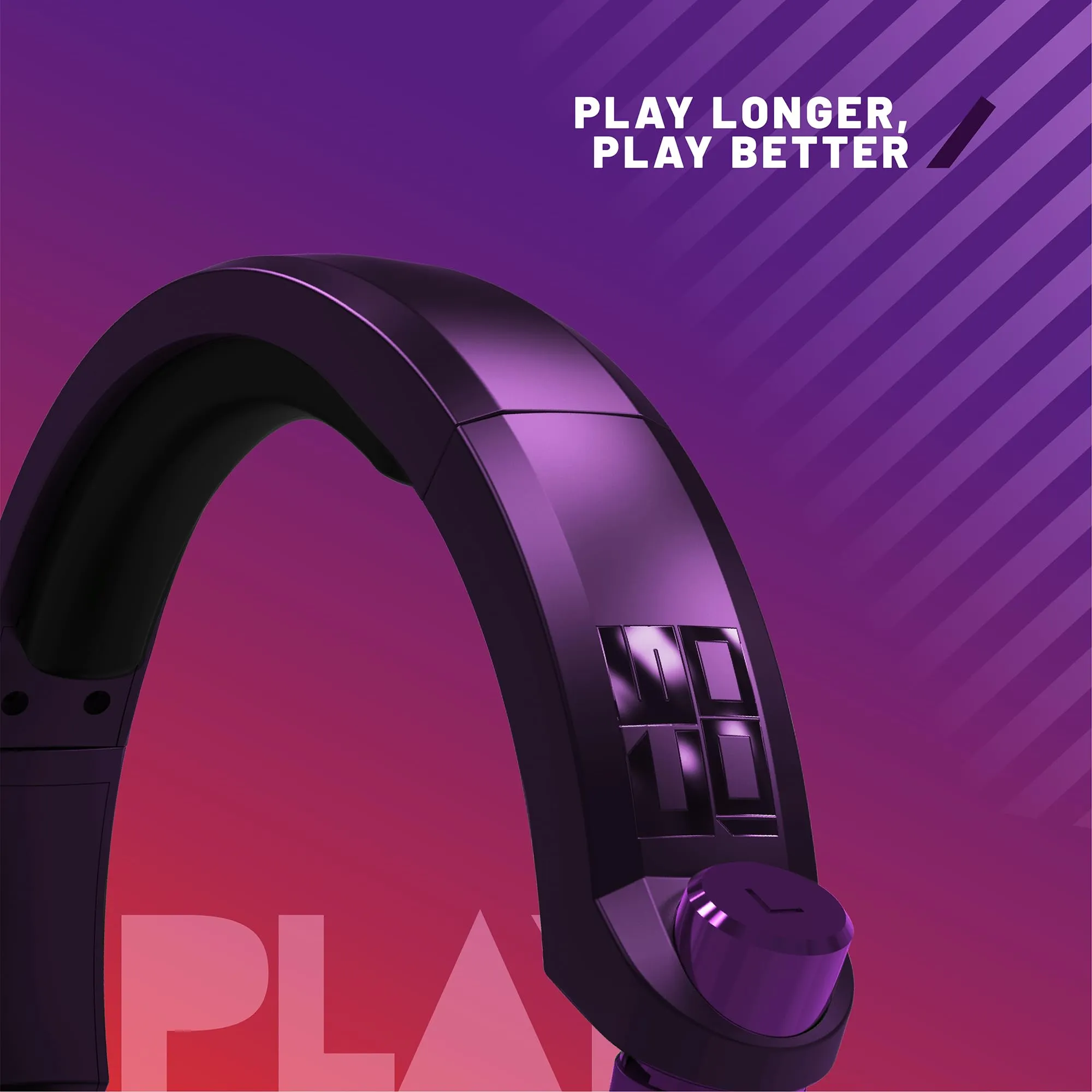 STEALTH C6-100 STRIKE Cuffie da gaming - Rosso e viola, multipiattaforma compatibile con Xbox, PS, Switch, PC, cellulare e tablet - immagine 6