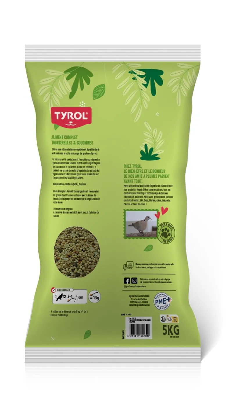 Tyrol Melange TORTERNE E COLOMBI 5KG - immagine 2