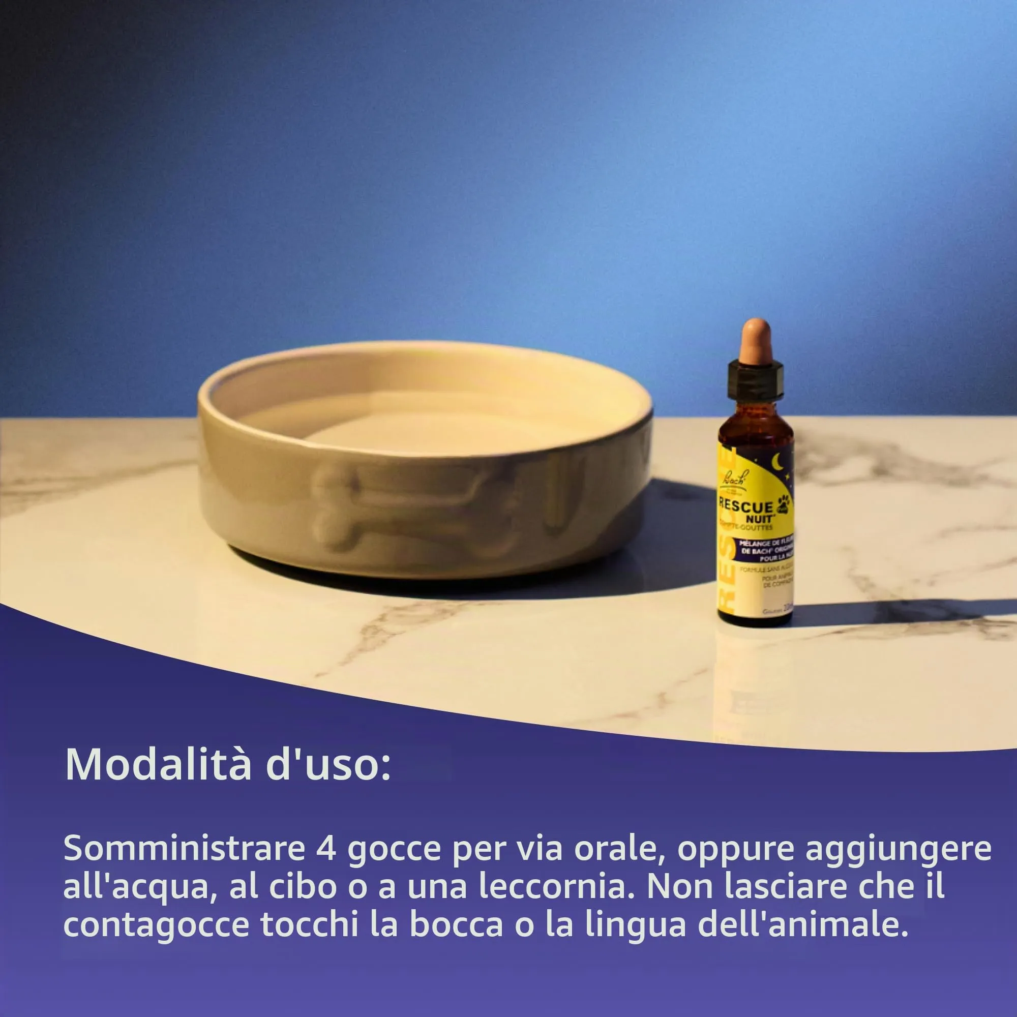 RESCUE NOIT PETS - Contagocce - Serenità per animali, ideale da viaggio, toelettatura, rumore, vegano e senza alcool, 20 ml - immagine 5