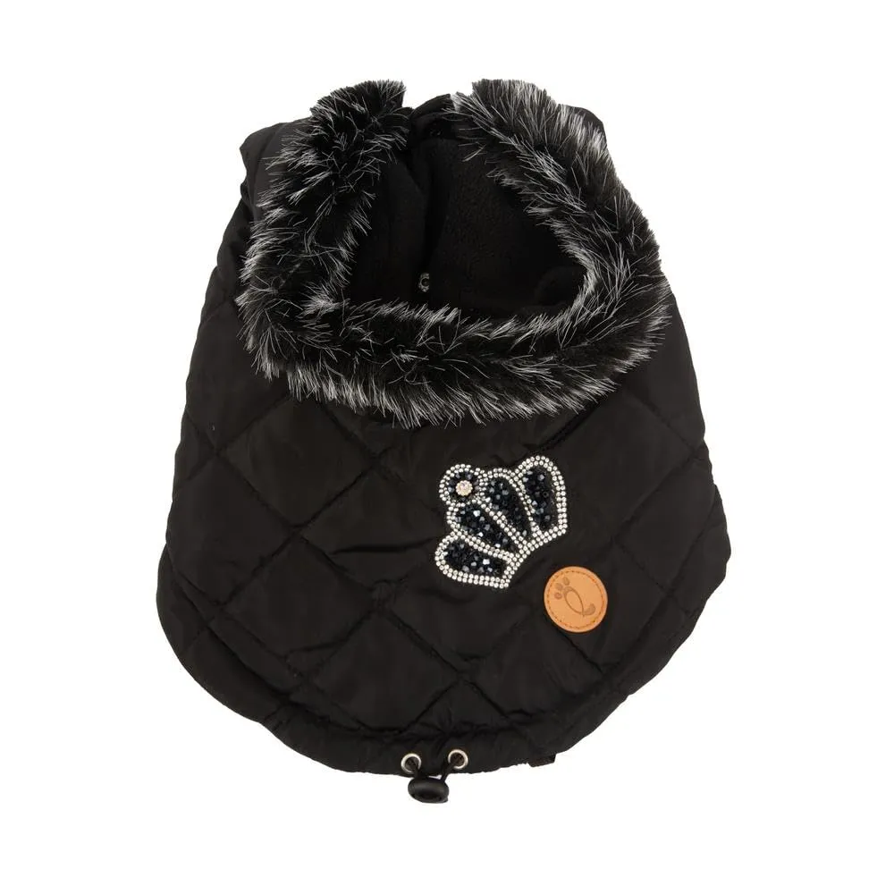 Preziosi Pet - Giubboto Imbottito Caldo Per Cane, Giacca Comfort Taglia Piccola 30 Cm, Chiusura Regolabile A Clip, Cappuccio Removibile E Foro Per Guinzaglio. Dotato Di Bottone Ferma Cappuccio - immagine 2