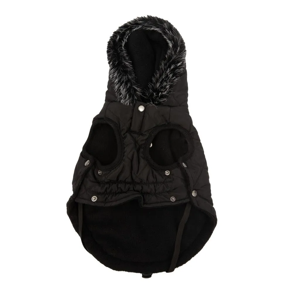 Preziosi Pet - Giubboto Imbottito Caldo Per Cane, Giacca Comfort Taglia Piccola 30 Cm, Chiusura Regolabile A Clip, Cappuccio Removibile E Foro Per Guinzaglio. Dotato Di Bottone Ferma Cappuccio - immagine 4