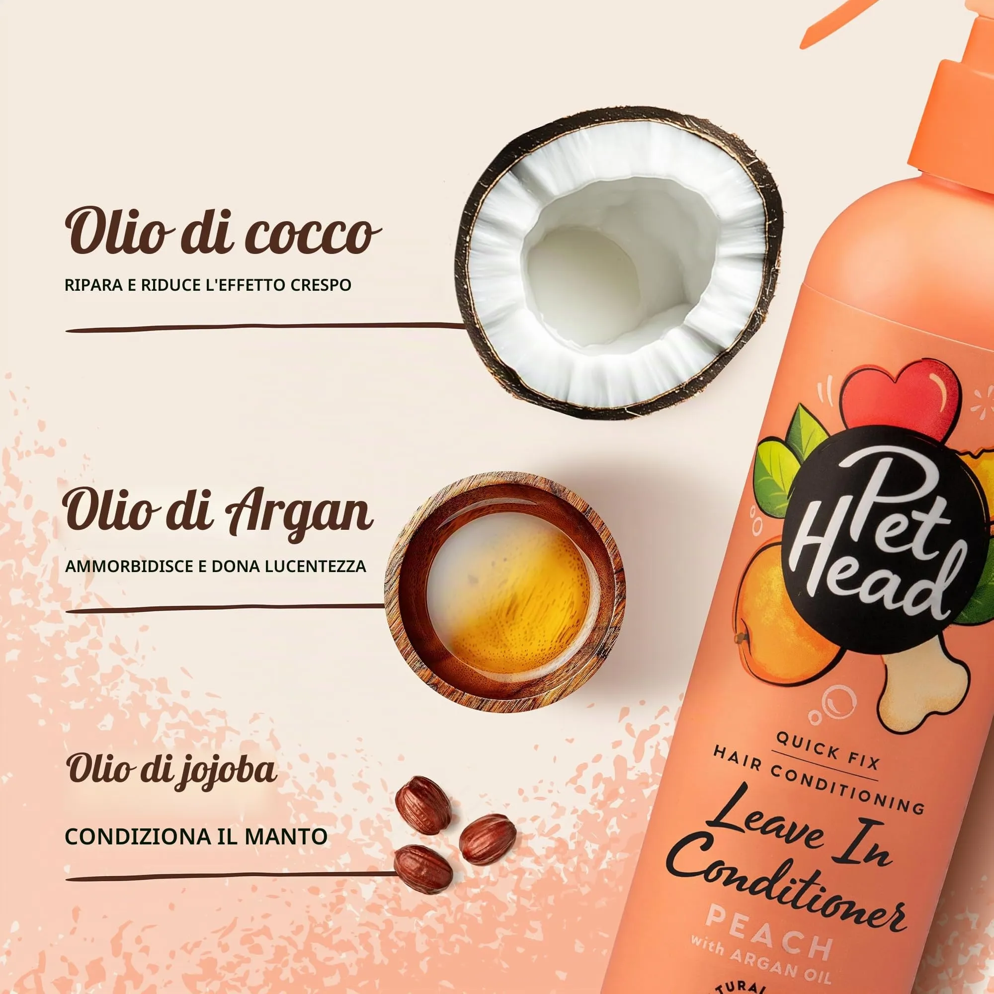 Balsamo Spray per Cani Senza Risciacquo Quick Fix Pet Head | Pesca | 300 ml - immagine 2