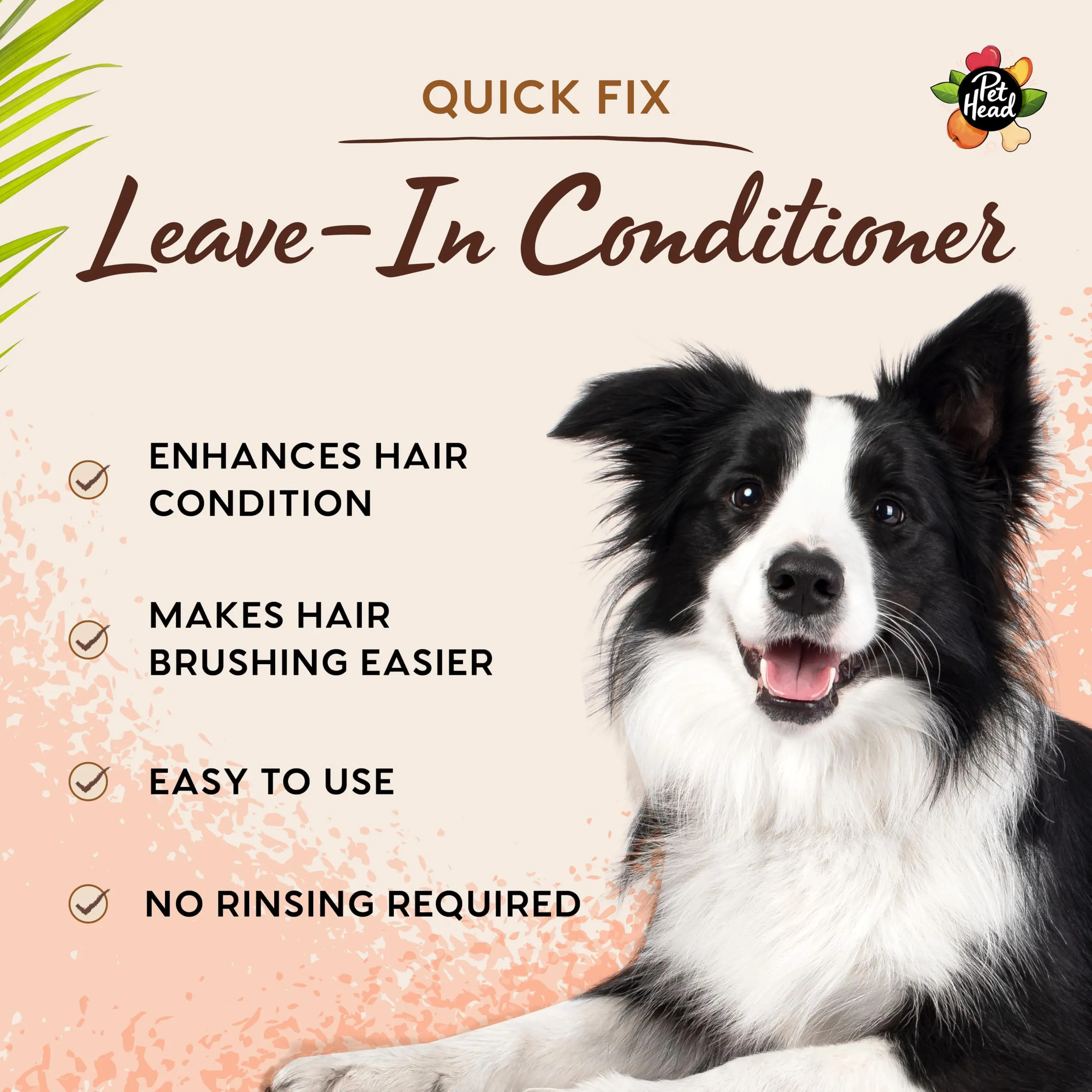 Balsamo Spray per Cani Senza Risciacquo Quick Fix Pet Head | Pesca | 300 ml - immagine 3