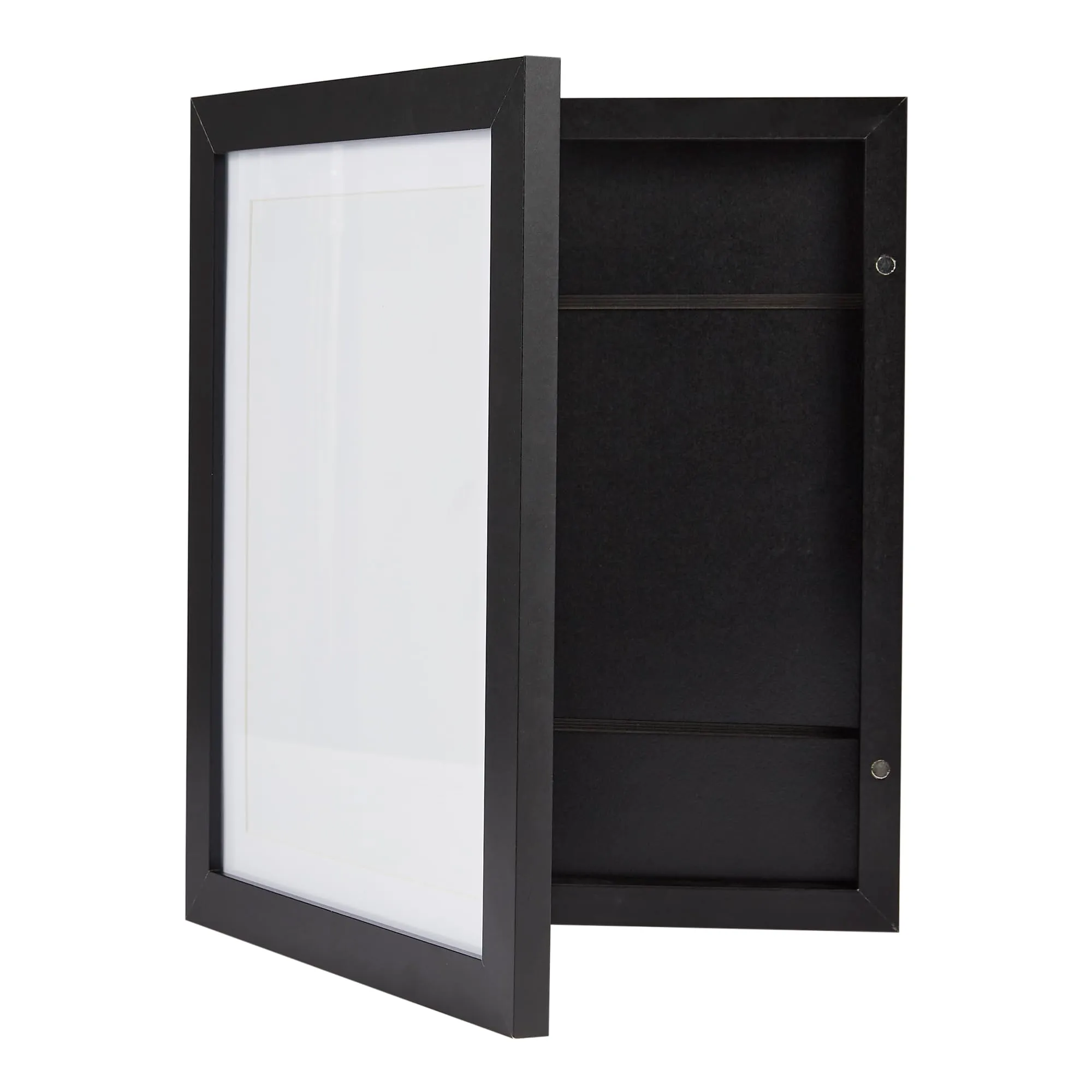 Amazon Basics - Cornice Rettangolare in Legno a Inserimento Frontale per Opere d'Arte/Foto, 28cm x 4,6cm, Nero - immagine 5