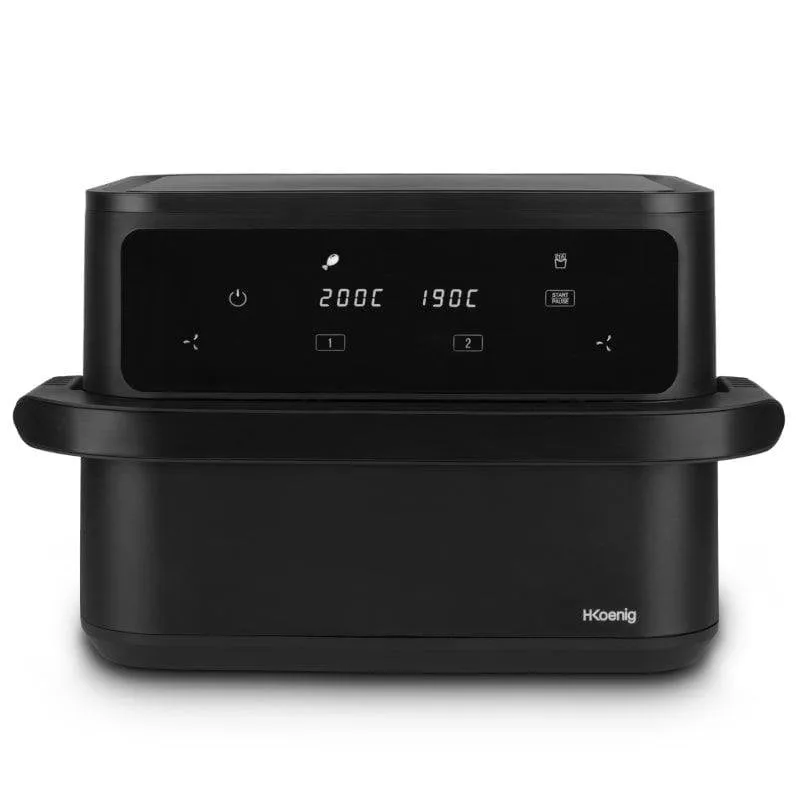 Friggitrice ad Aria HKoenig FRY960 10L 2400W Doppio Scomparto Display Touch - immagine 1