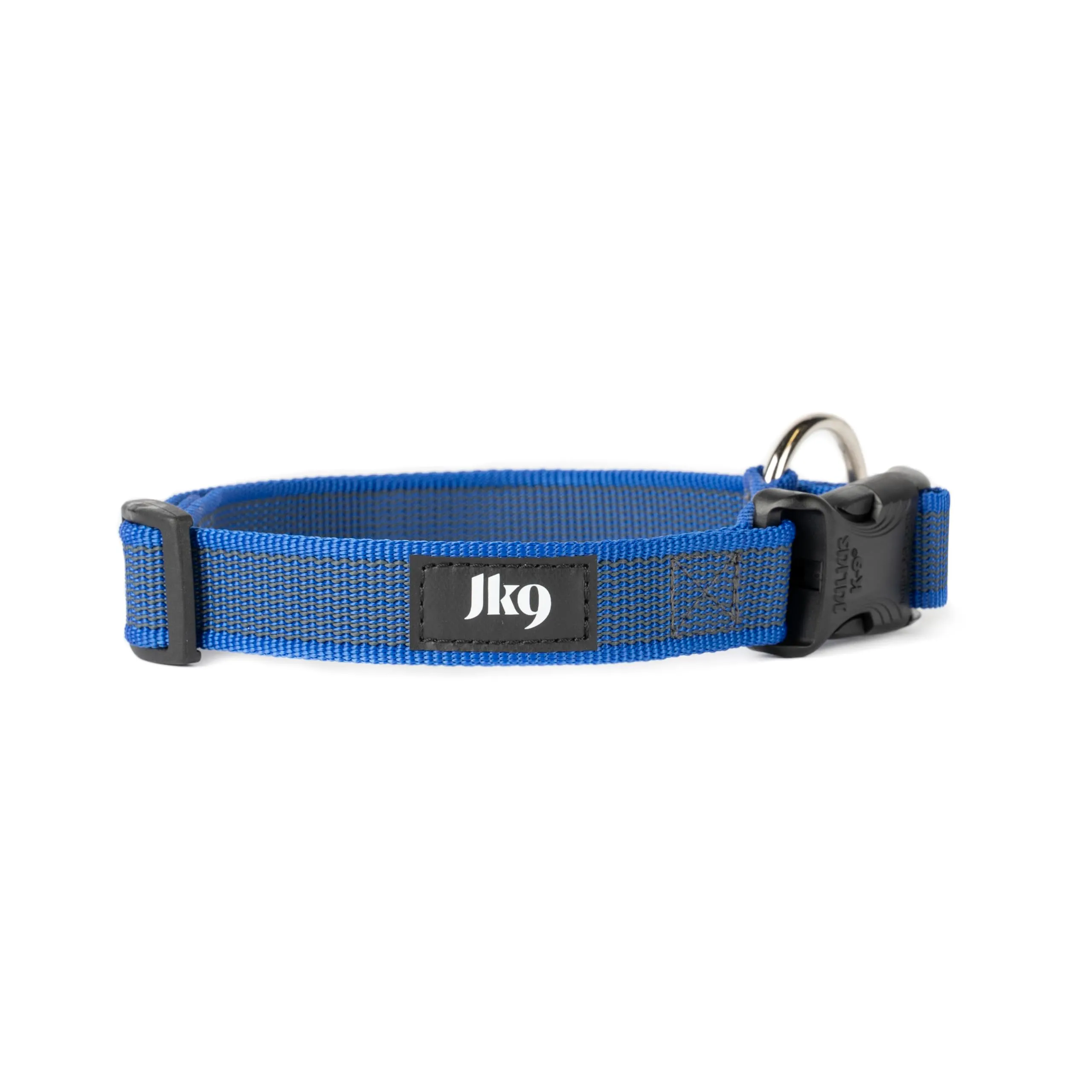 Collare K9 serie Color & Grey, 25 mm x 39-65 cm, blu-grigio - immagine 2