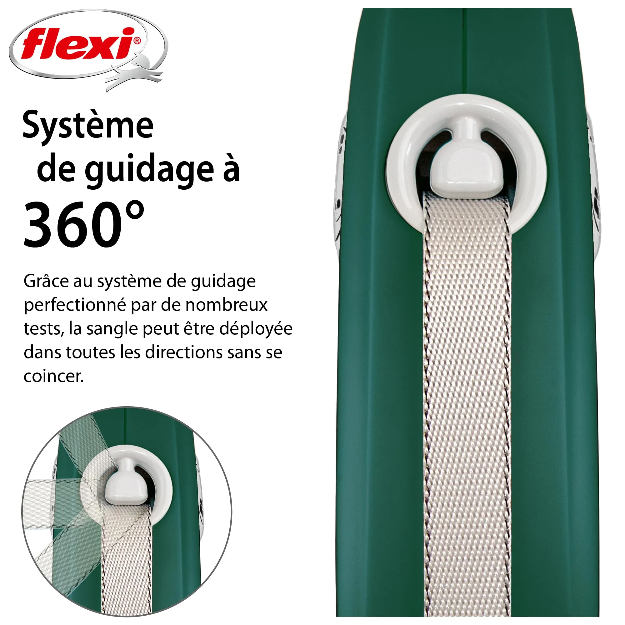 flexi Comfort Plus M Guinzaglio Allungabile 5 m, 25 kg, Verde - immagine 3
