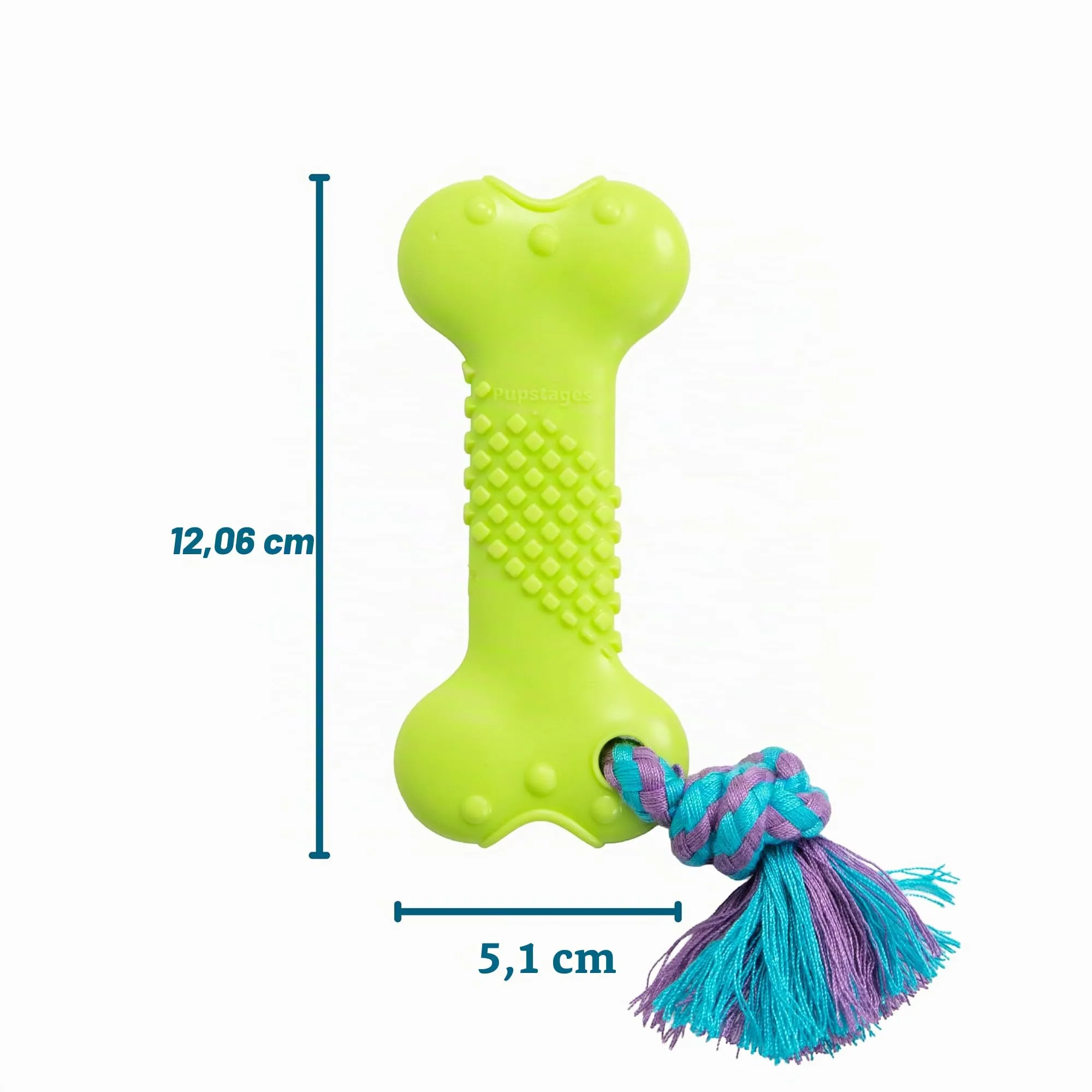 Petstages Orka Bone - gioco da masticare per cani - a forma di osso - blu royal - mini - immagine 6