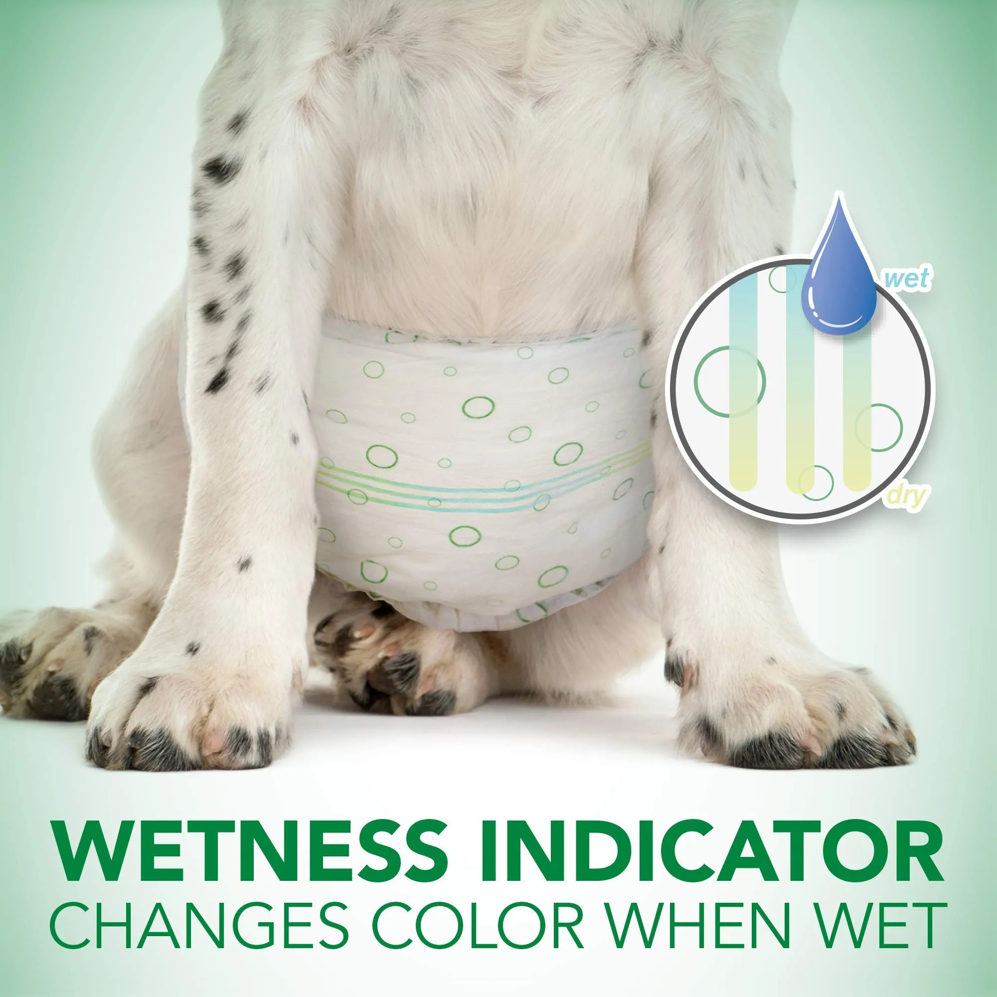 Vet's Best Comfort Fit wrap usa e getta per cane maschio con indicatore di umidità, Confezione da 12 pz. - immagine 5