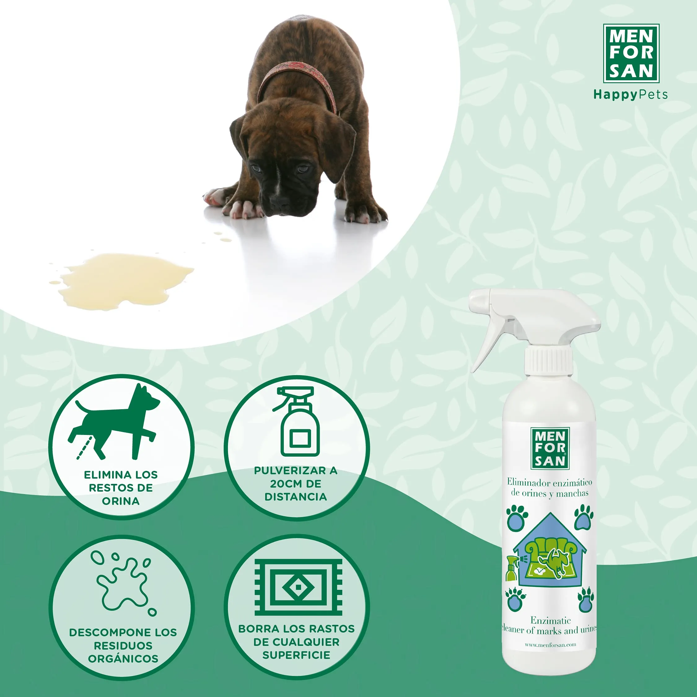 Menforsan Enzymatic Pet Urine e Smacchiatore Incolore, 500 ml (Confezione da 2 unità) - immagine 4