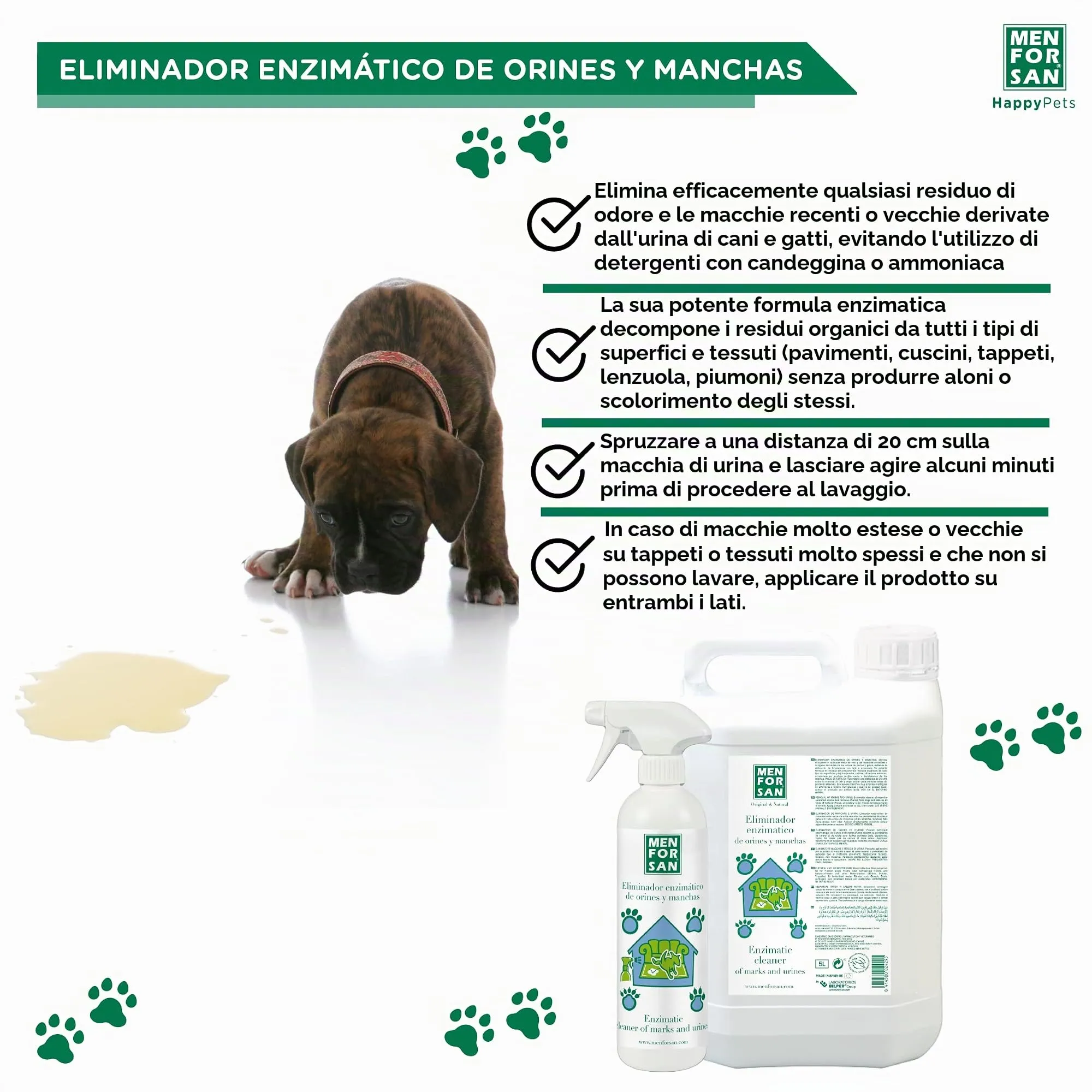 Menforsan Enzymatic Pet Urine e Smacchiatore Incolore, 500 ml (Confezione da 2 unità) - immagine 5