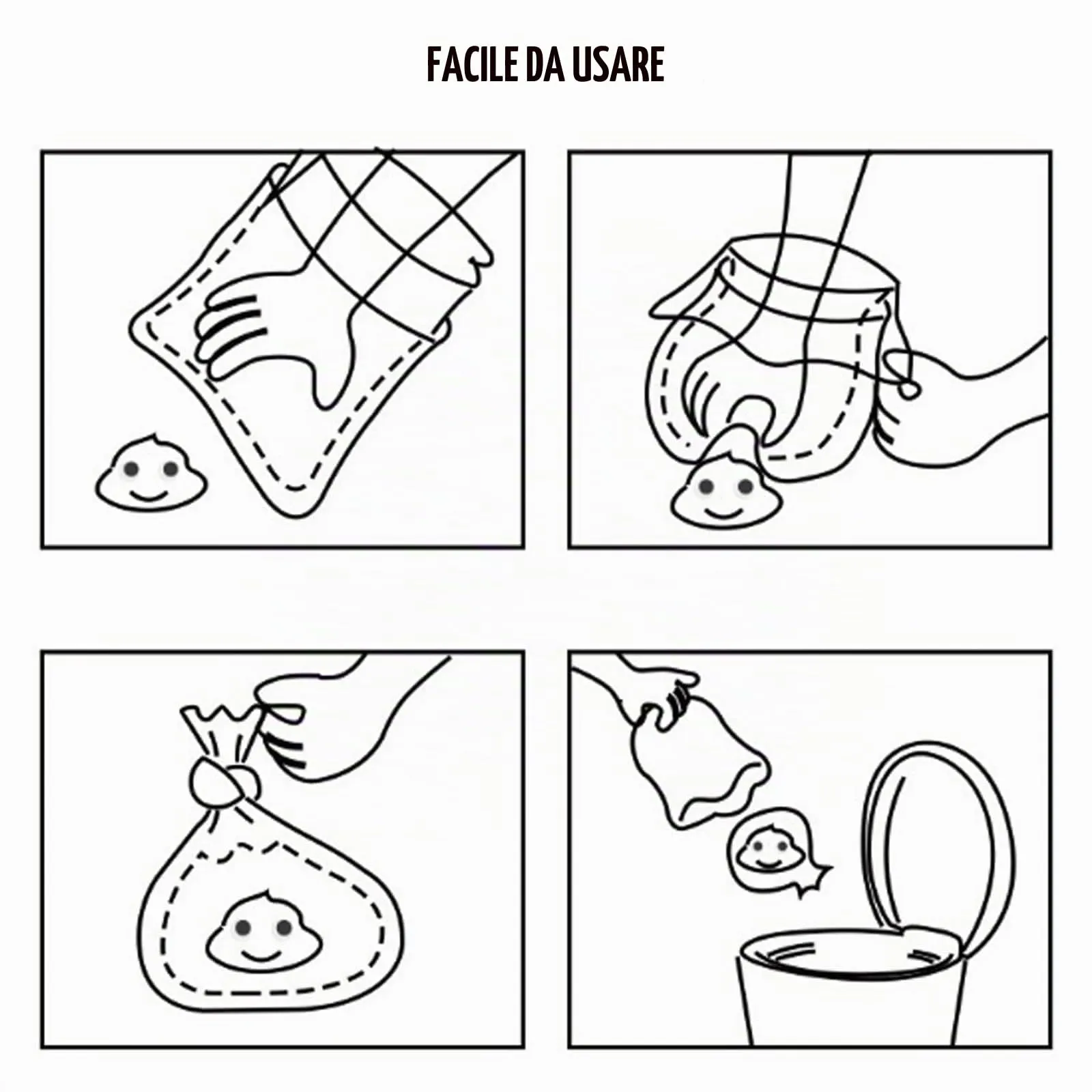 GVSS Distributore di Sacchetti per Cacca di Cane Nero 8 x 5 cm, Sacchetto per Cacca di Cane a Forma di Osso con 1 Rotolo di Sacchetti per Cane, Supporto per Sacchetti per Cacca di Cane - immagine 5