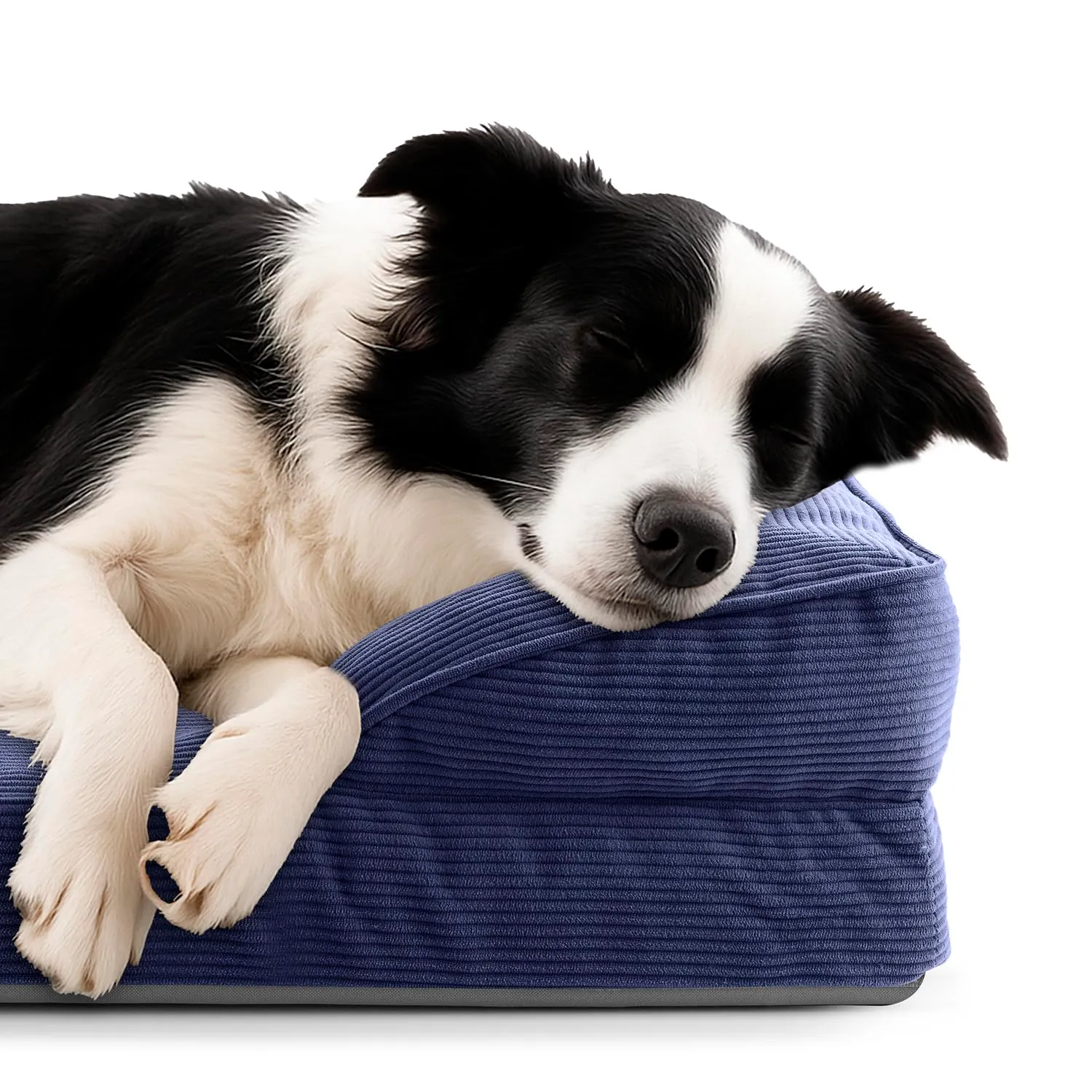 Lumaland Cuccia ortopedica per cani in corda, divano ergonomico 90 x 65 cm, con fondo antiscivolo, imbottitura e fodera lavabile - immagine 3