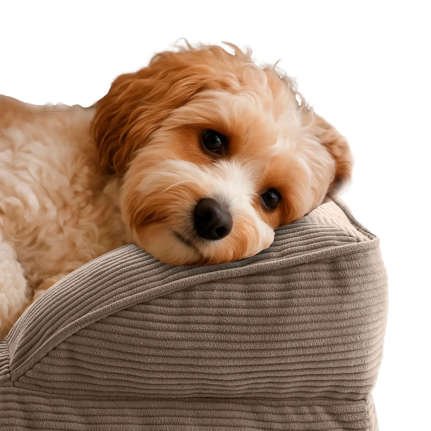 Lumaland Cuccia ortopedica per cani di piccola taglia, con fondo antiscivolo, imbottitura e fodera lavabile - immagine 3