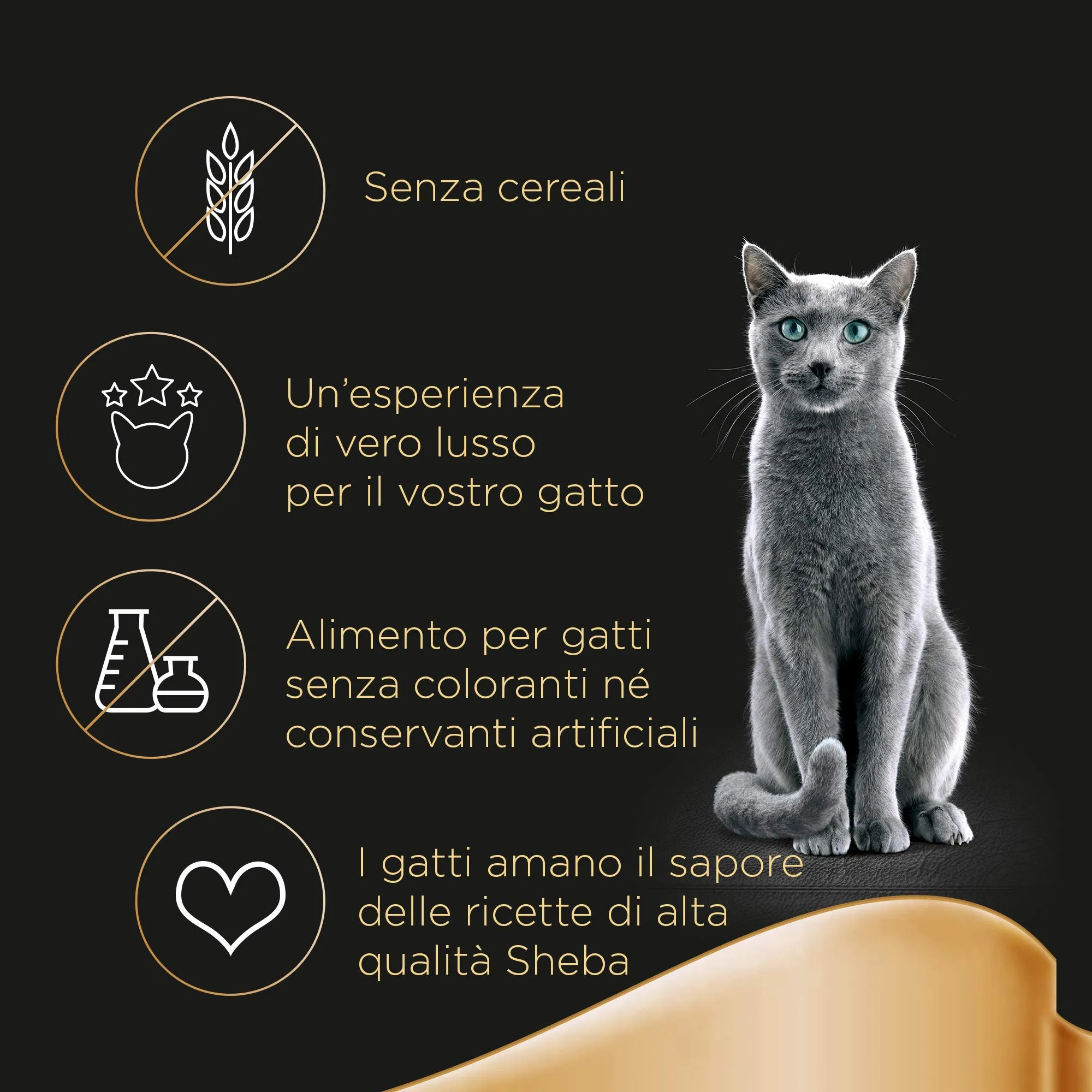 Sheba Selezione Assortita Mix di Vaschette al Gusto di Salmone, Pollo e Pollame, Cibo Umido per Gatti Adulti, 88 Vaschette Miste da 85 g - immagine 4