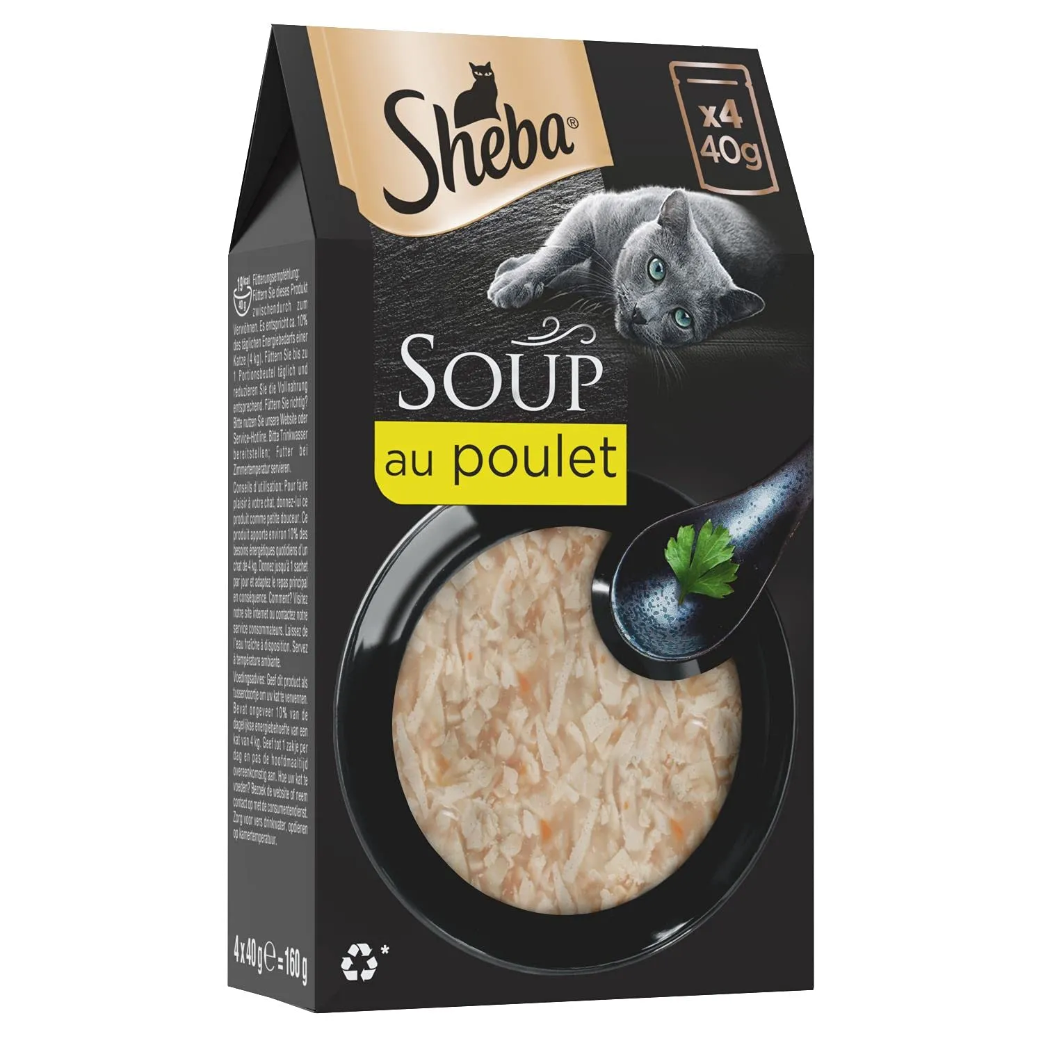 Sheba Multipack Soup – cibo umido per gatti in sacchetto – pollo – 40 x 40 g - immagine 1