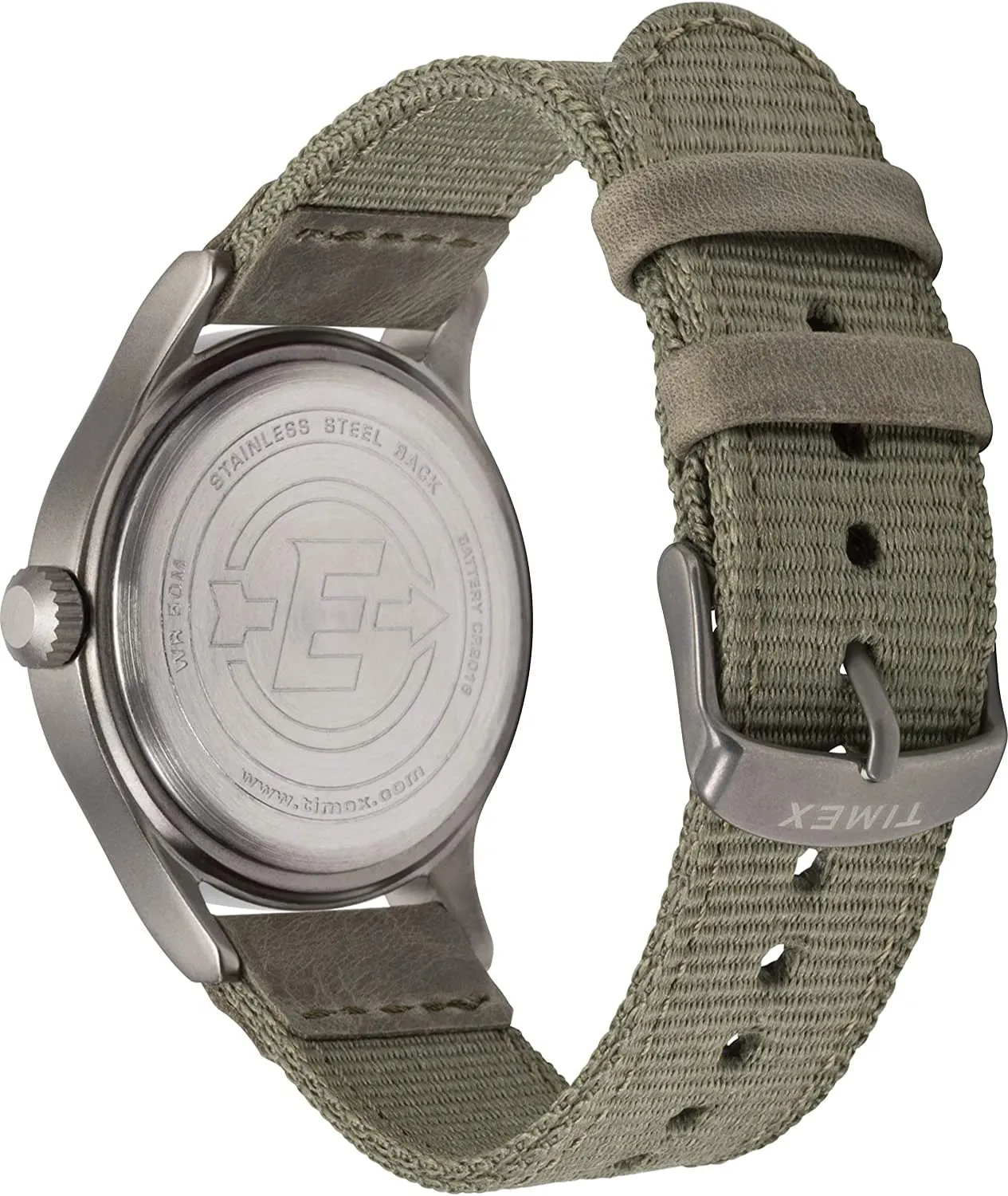 Timex Expedition Scout TW4B14000 - Orologio da uomo con cinturino in tessuto, 40 mm, colore verde scuro - immagine 2