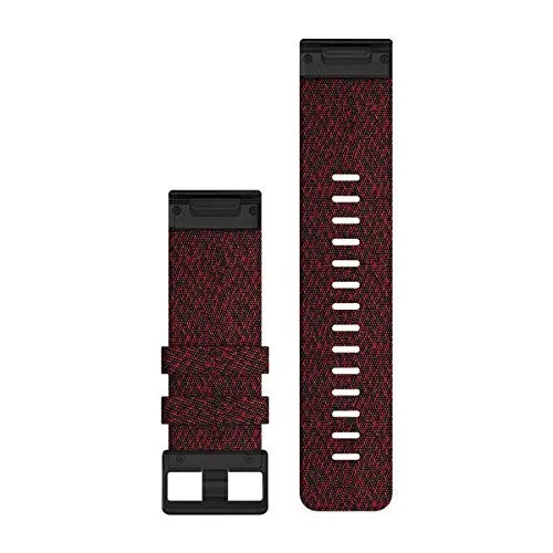 Garmin Cinturino Originale serie fēnix 5X, 6X, 7X, quatix 5X, 6X, 7X, Enduro, Descent Mk1, Mk2 o tactix 7, 26mm, QuickFit, Nylon, Red - immagine 2