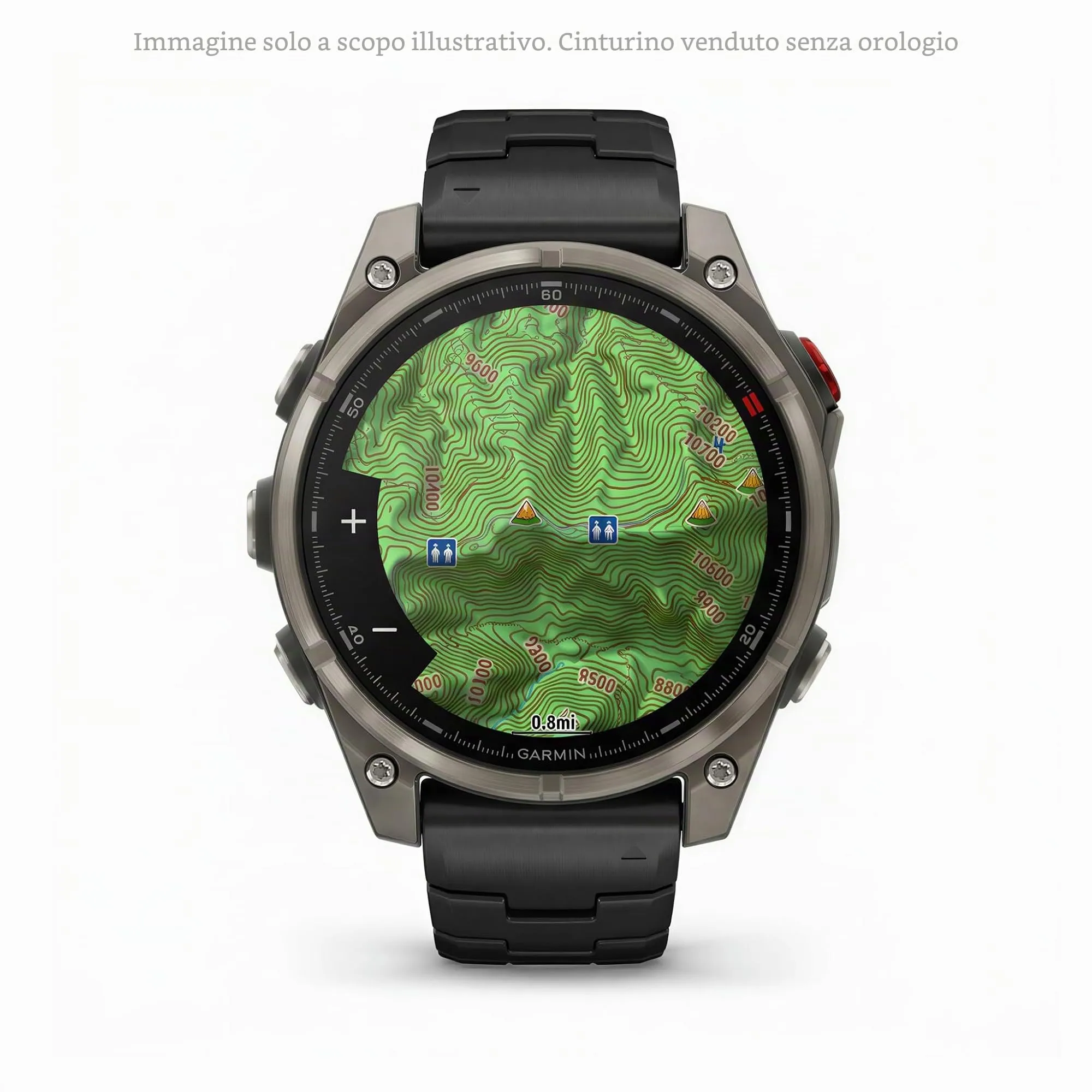 Cinturino Originale Garmin per le serie fēnix 5, 6, 7, Instinct, Instinct 2, Epix (Gen 2), Forerunner 935, 945, 955, quatix 5, 6, 7 e MARQ, 22mm, QuickFit, Titanio, Titanium Carbon Gray DLC - immagine 4