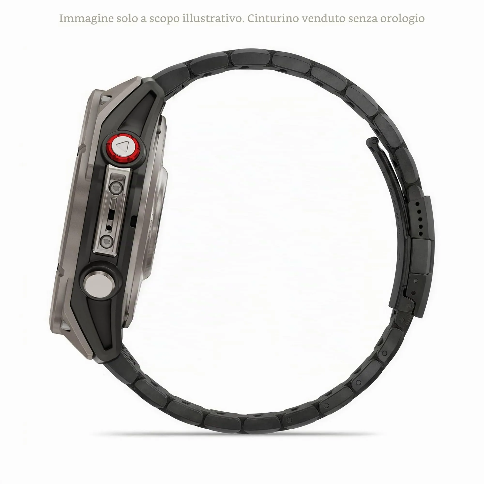 Cinturino Originale Garmin per le serie fēnix 5, 6, 7, Instinct, Instinct 2, Epix (Gen 2), Forerunner 935, 945, 955, quatix 5, 6, 7 e MARQ, 22mm, QuickFit, Titanio, Titanium Carbon Gray DLC - immagine 6