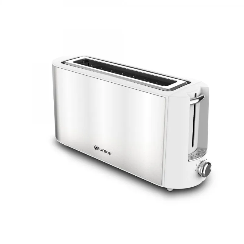 Tostapane Grunkel TS-MAXISTEEL con slot extra largo 1000 W Bianco - immagine 1