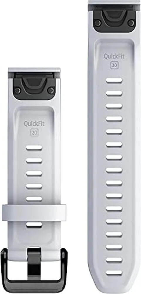 Garmin Cinturino Originale fēnix 5S, 6S, 7S o Instinct 2S, 20mm, QuickFit, Silicone, Whitestone - immagine 2