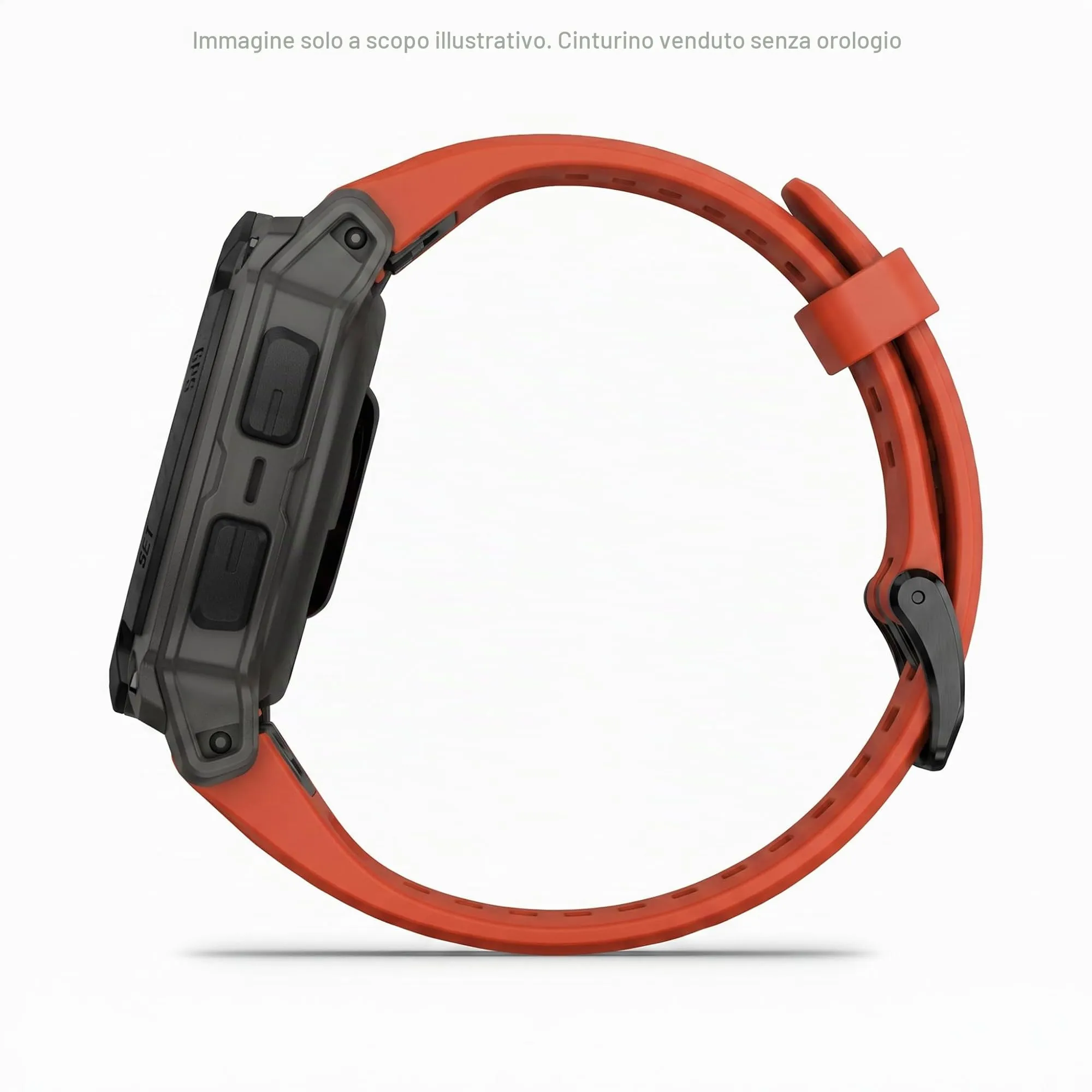 Garmin Cinturino Originale fēnix 5S, 6S, 7S o Instinct 2S, 20mm, QuickFit, Silicone, Flame Red - immagine 6
