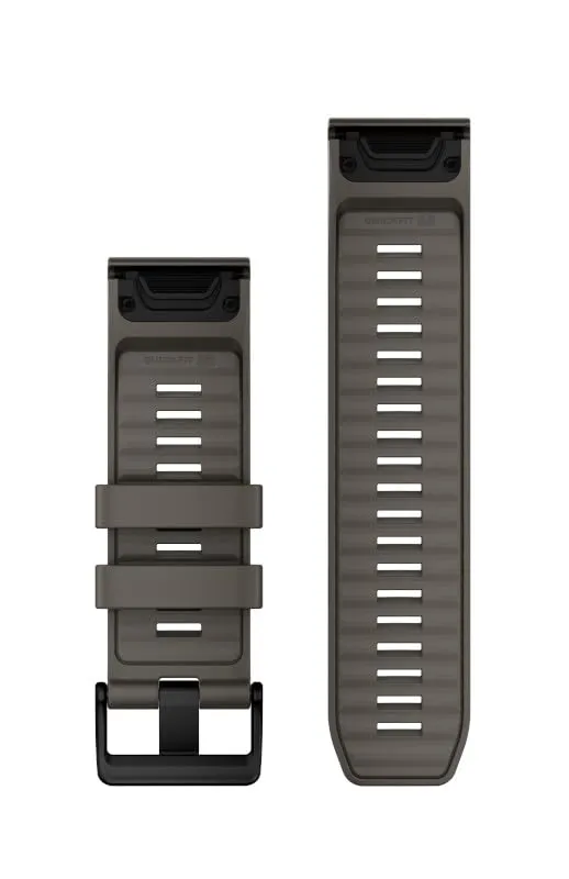 Garmin Cinturino 26mm, Quick Release, Silicone, Pebble Grey - immagine 2
