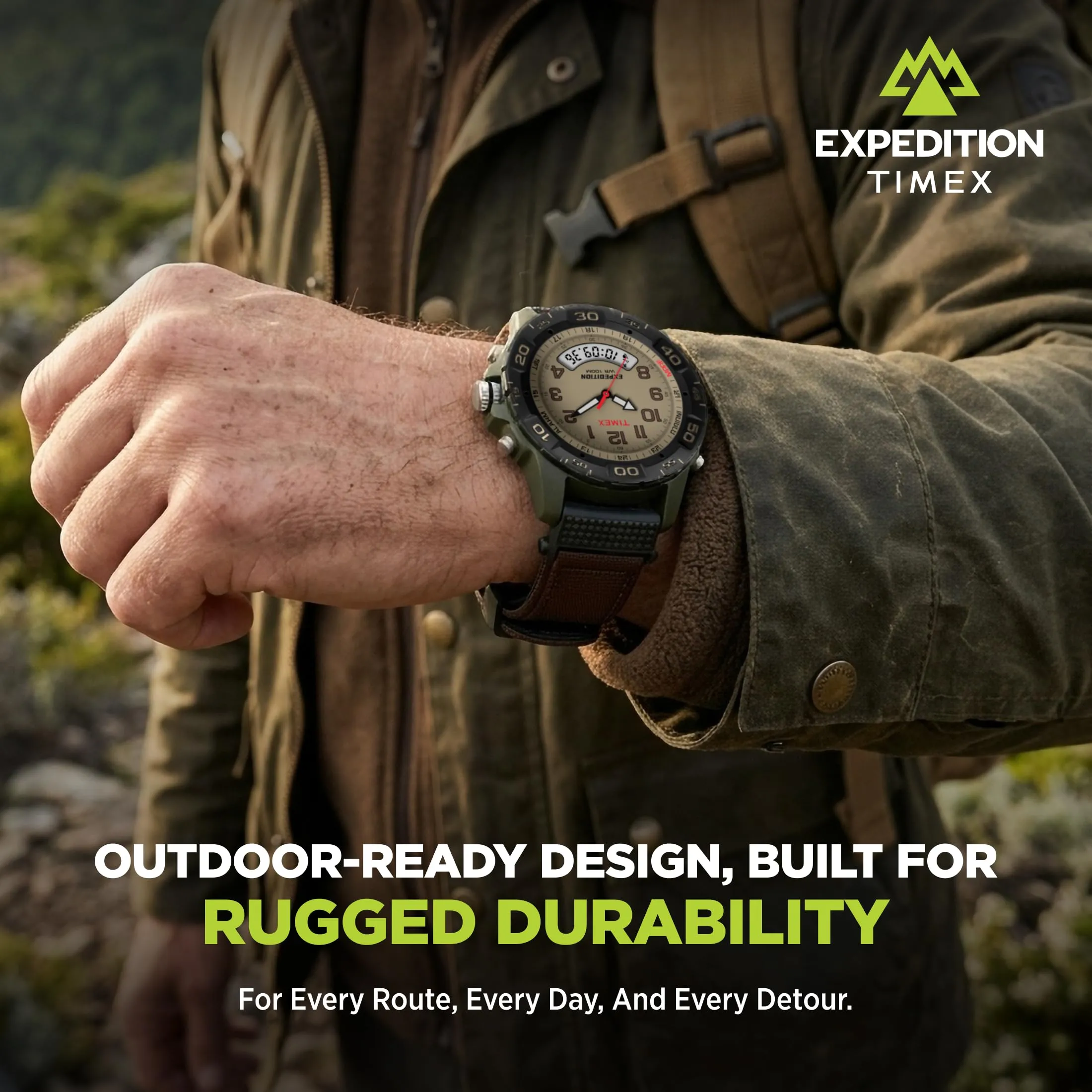 Timex Expedition T45181 - Orologio da uomo al quarzo con cinturino in nylon, 39 mm - immagine 2