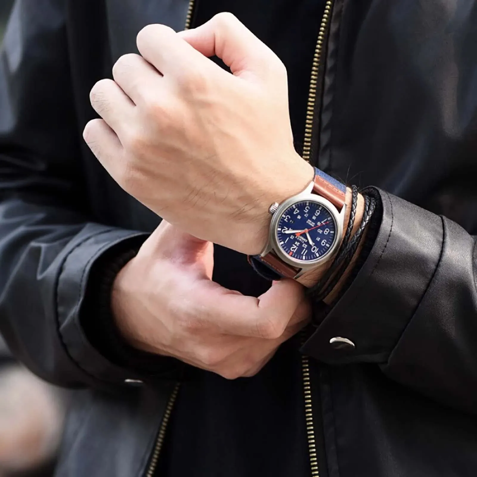 Timex Expedition Scout TW4B14100 - Orologio da uomo con cinturino in tessuto, 40 mm - immagine 6