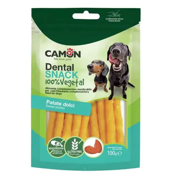 Camon Dental Snack Vegetali 100 gr Snack Sticks con patata dolce - immagine 1