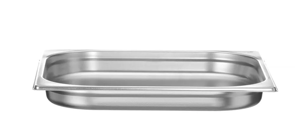 HENDI Contenitore Gastronorm GN 2/3, Budget Line, resistenza termica -40 °C a 250 °C, per forno e bagnomaria, 3L, 354x325x(H) 40mm, acciaio inox - immagine 1