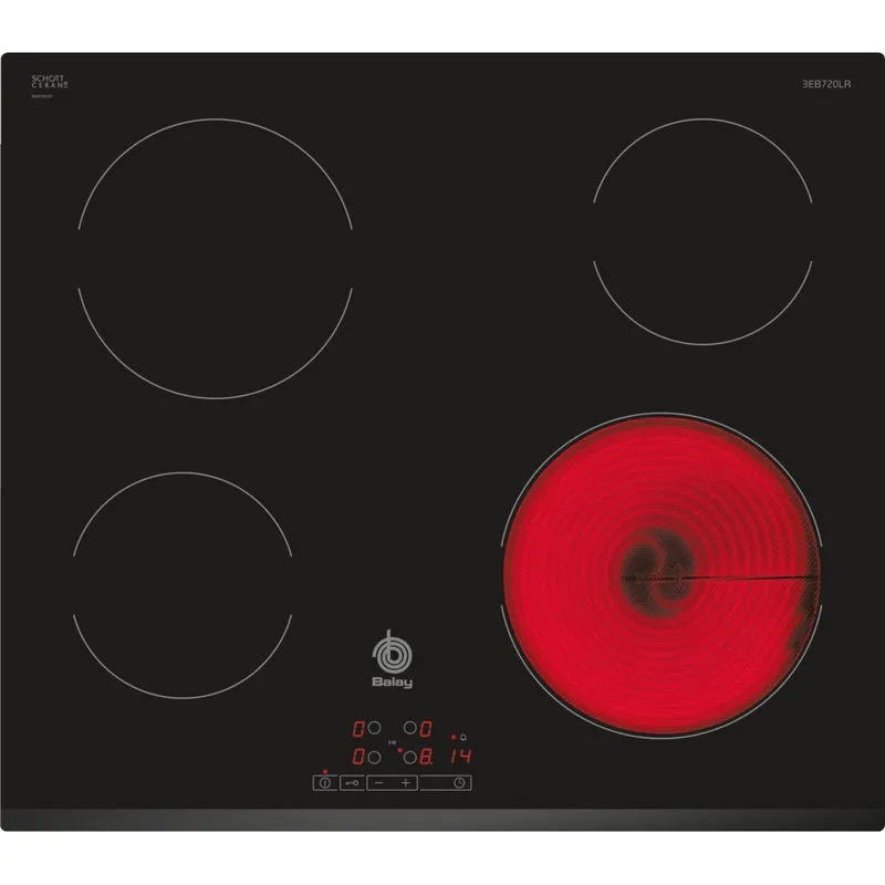 Balay 3EB720LR Piastra in Vetroceramica 4 Zone Nera - immagine 1
