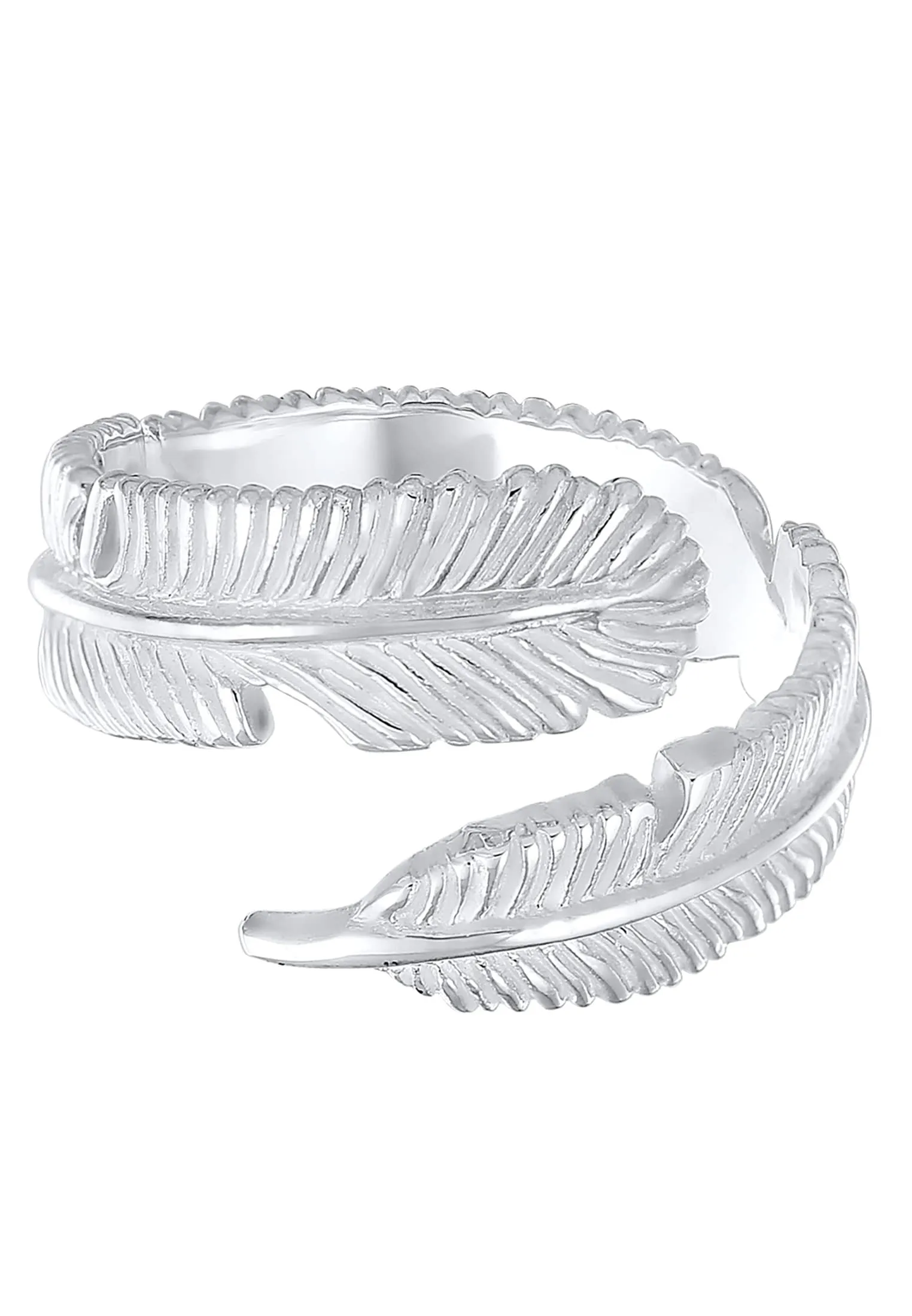 Anello Elli Donna Motivo Piume Tendenza in Argento Sterling 925 - immagine 4