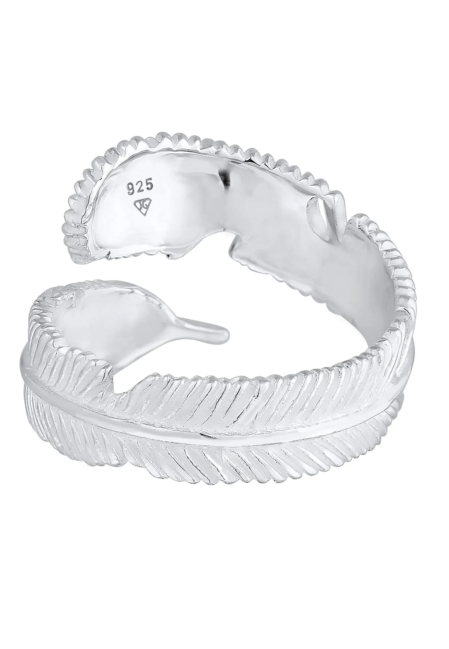 Anello Elli Donna Motivo Piume Tendenza in Argento Sterling 925 - immagine 5