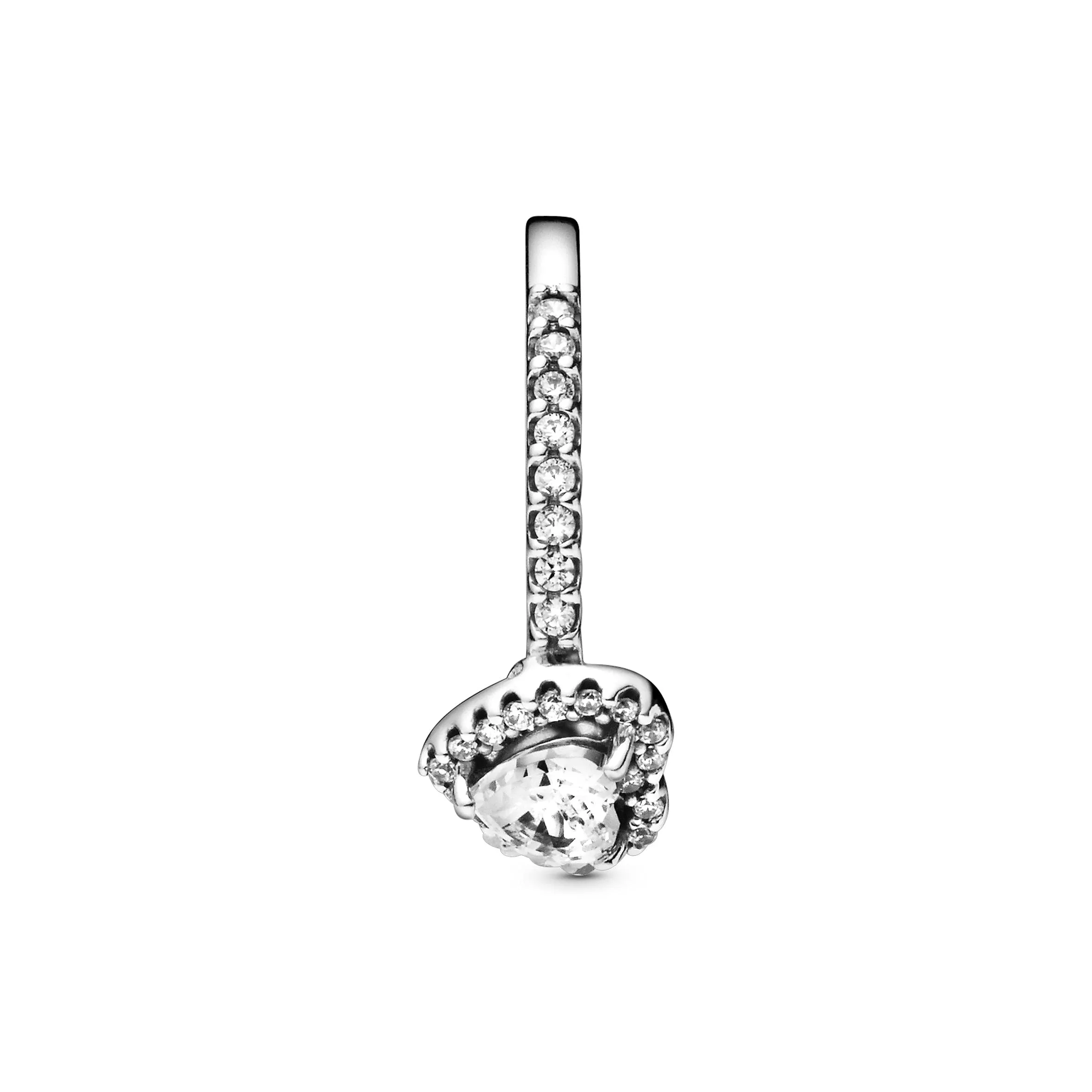 PANDORA Timeless Anello con cuore in rilievo in argento Sterling con zirconia cubica trasparente, 52 - immagine 4
