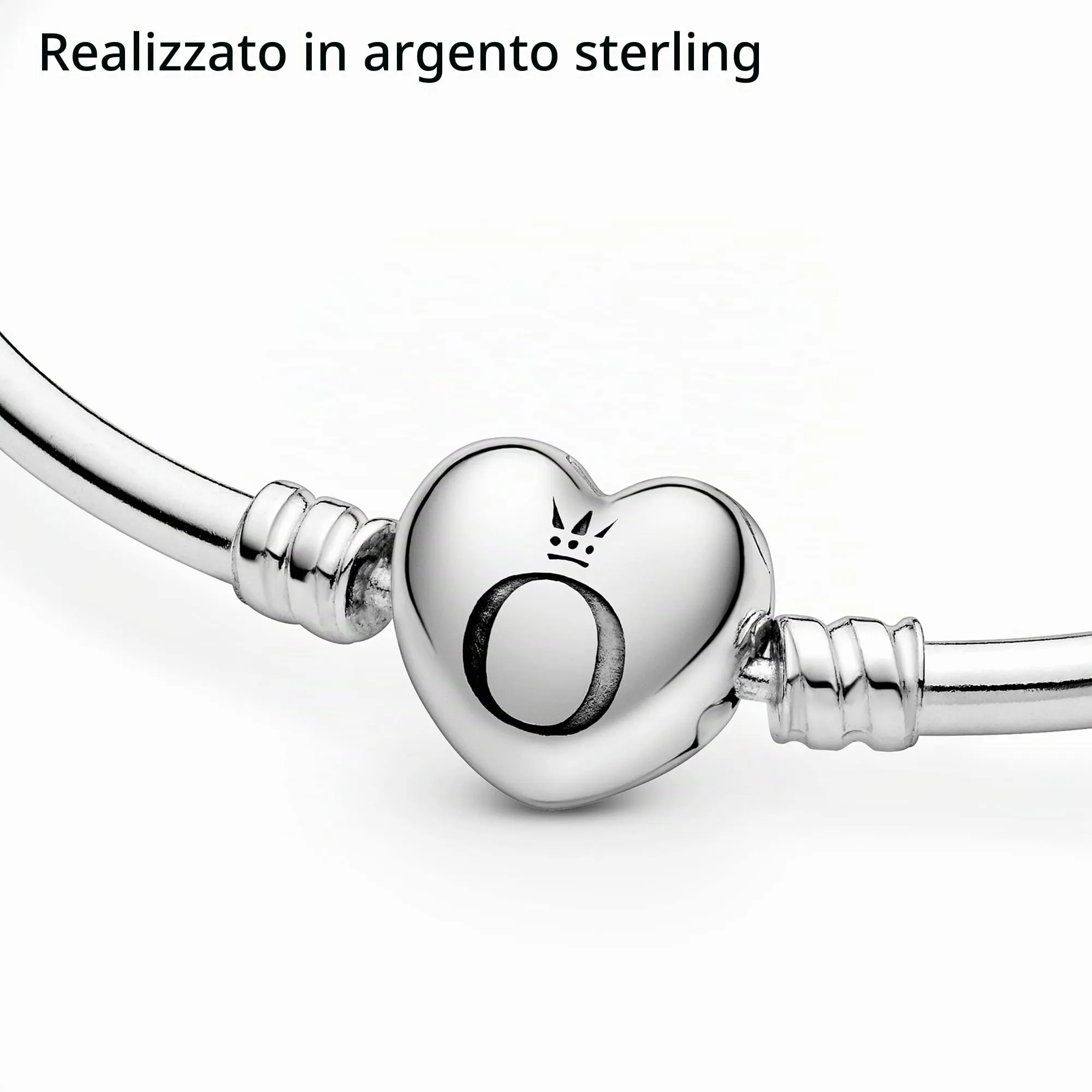 PANDORA Icons Bracciale in argento con chiusura a forma di cuore, 19 - immagine 3