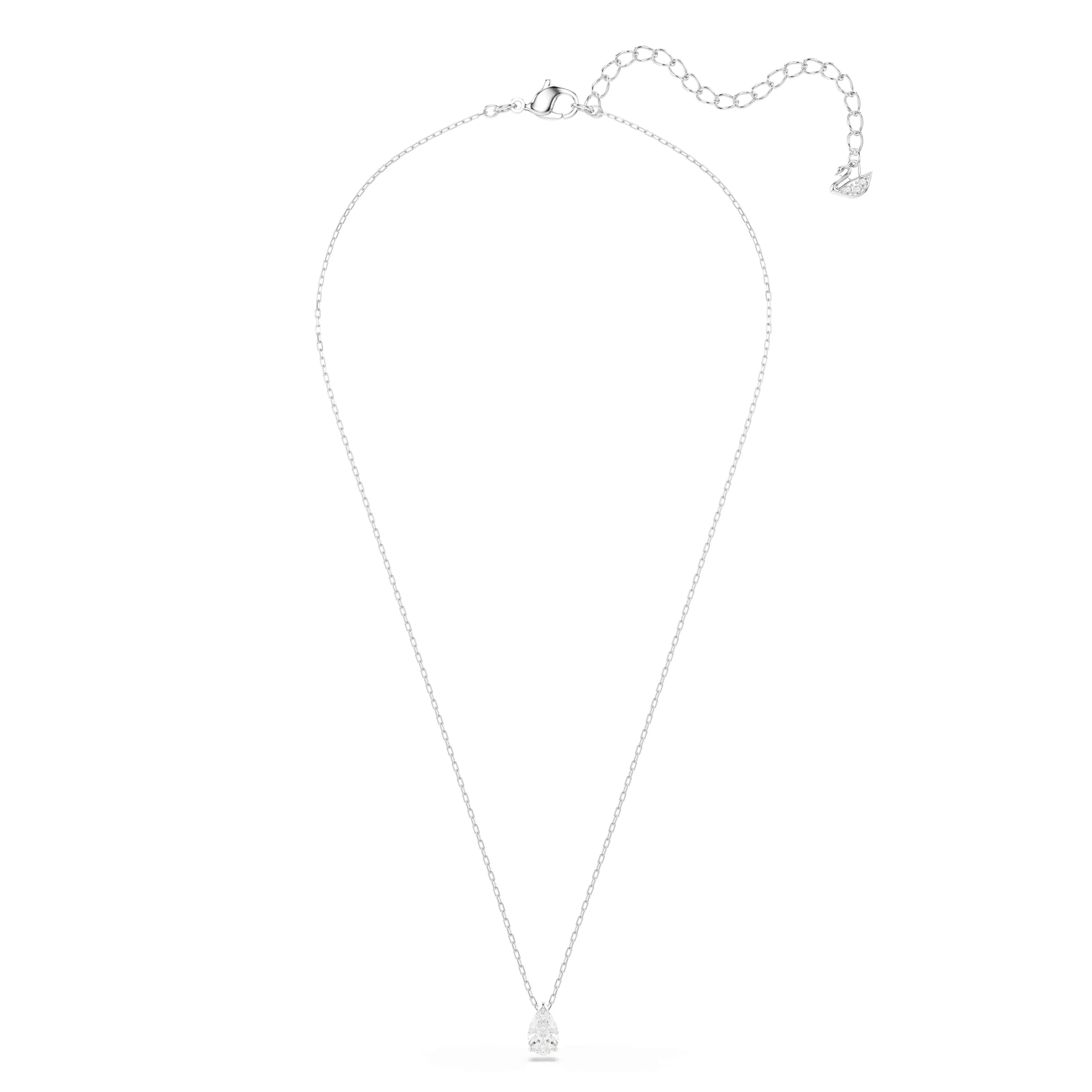 Swarovski Collana Stilla Attract, Bianca, Placcato rodio - immagine 2