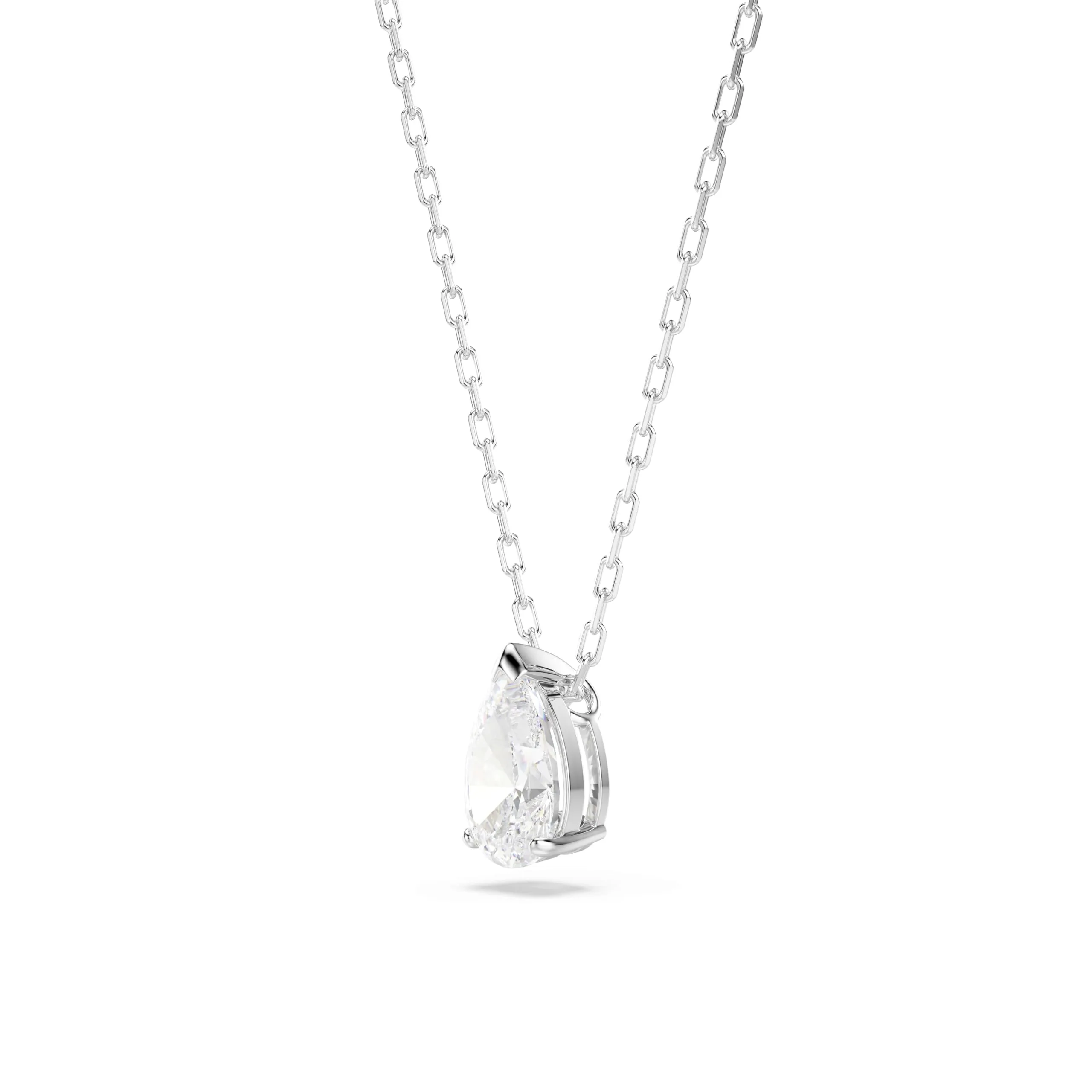 Swarovski Collana Stilla Attract, Bianca, Placcato rodio - immagine 3