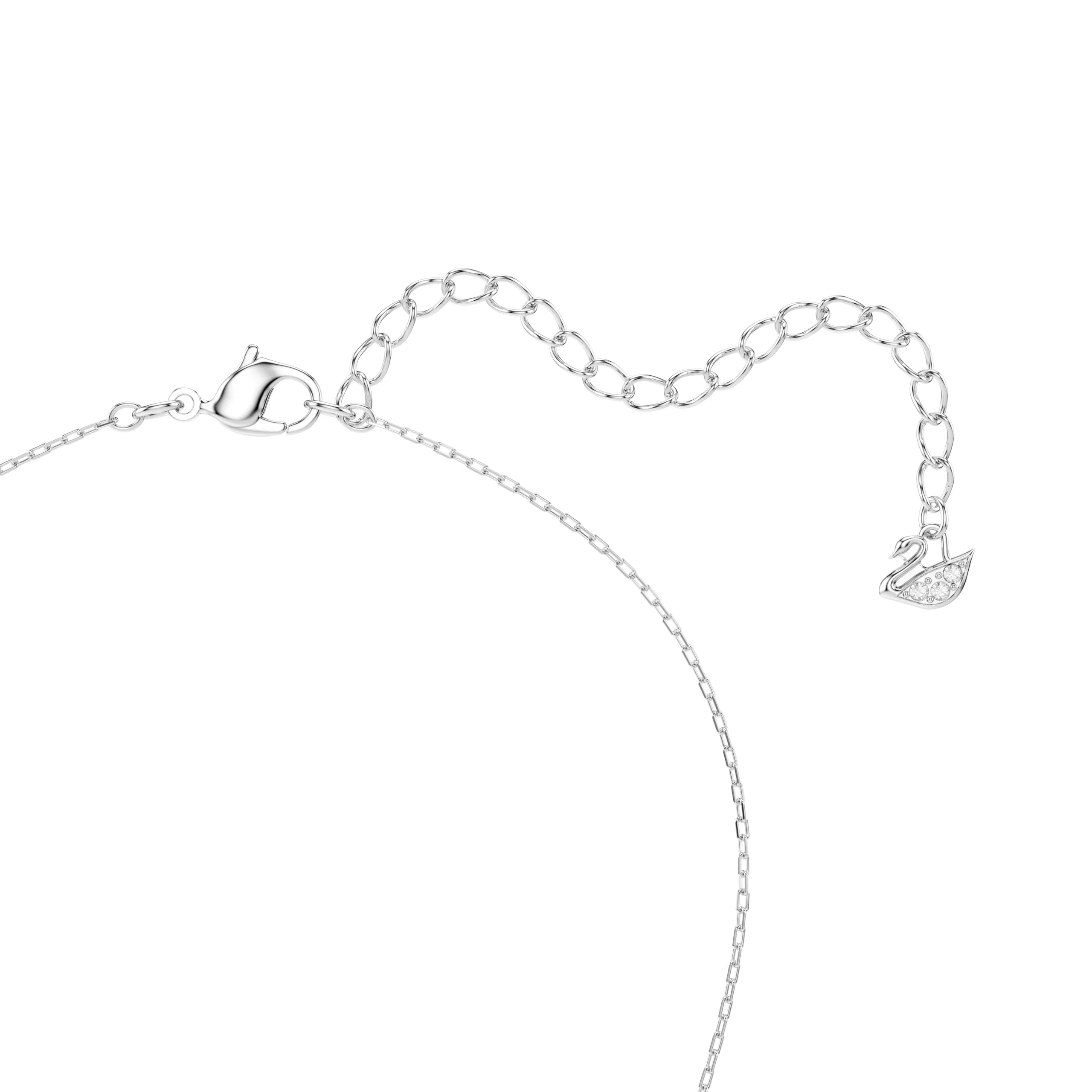 Swarovski Collana Stilla Attract, Bianca, Placcato rodio - immagine 4